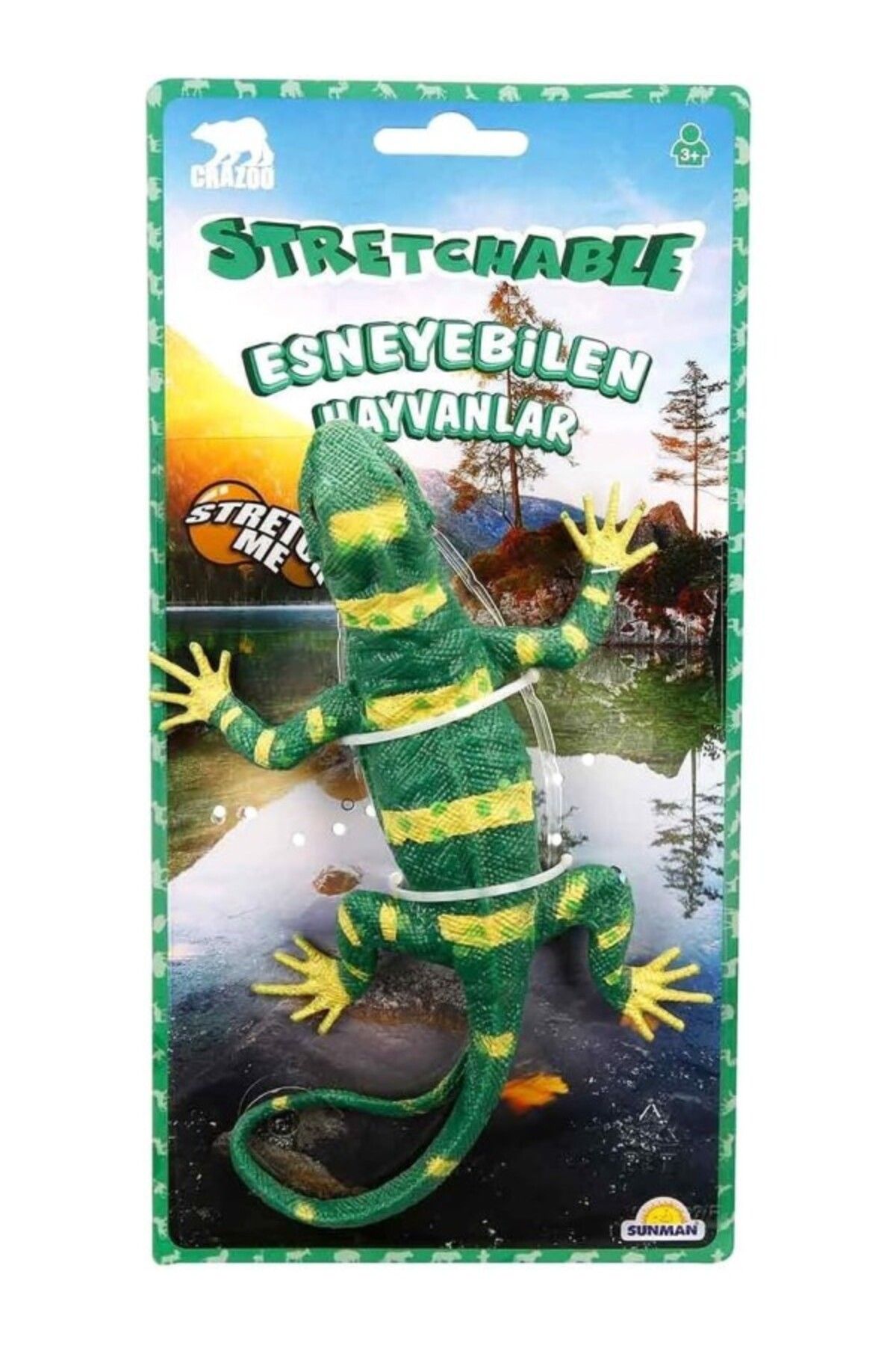 ShopZum Sun-Tmj-Crz-Figür Streç Kaplumbağa/Kurbağa/Timsah/Bukalemun 4A.Krtl.