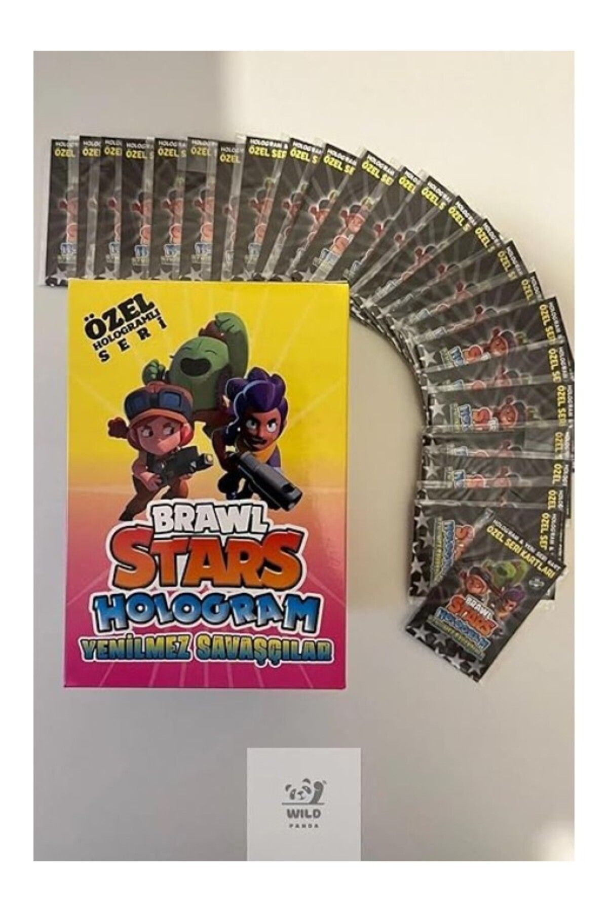 ShopZum Tinky Winky Brawl Stars Yenilmez Savaşçılar Kart Oyunları (25 Poşet 50 Kart) Özel Seri Kart