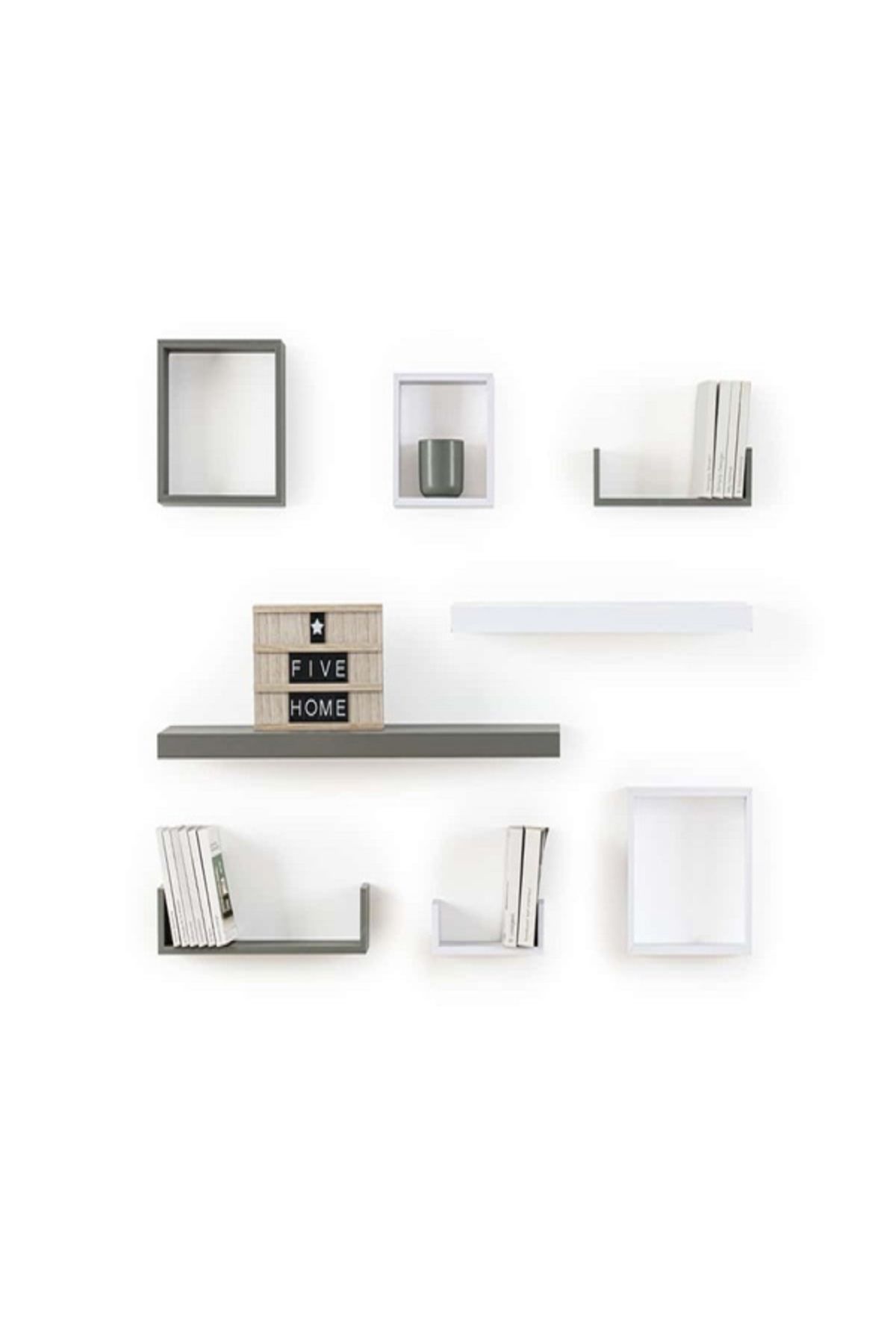 Five Simply Smart-3-Piece Fixy Floating Cube Wall Shelf 3