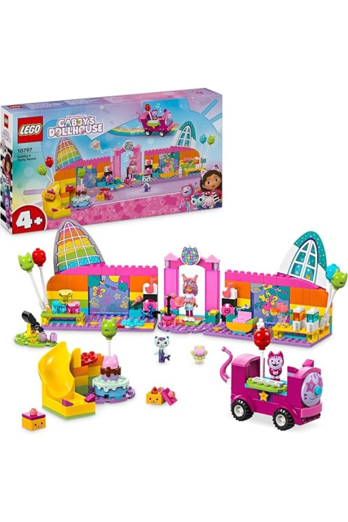 ShopZum Gabby’S Dollhouse Gabby’Nin Parti Odası 10797, 4 Yaş Ve Üzeri Çocuklar Yaratıcı Oyuncak
