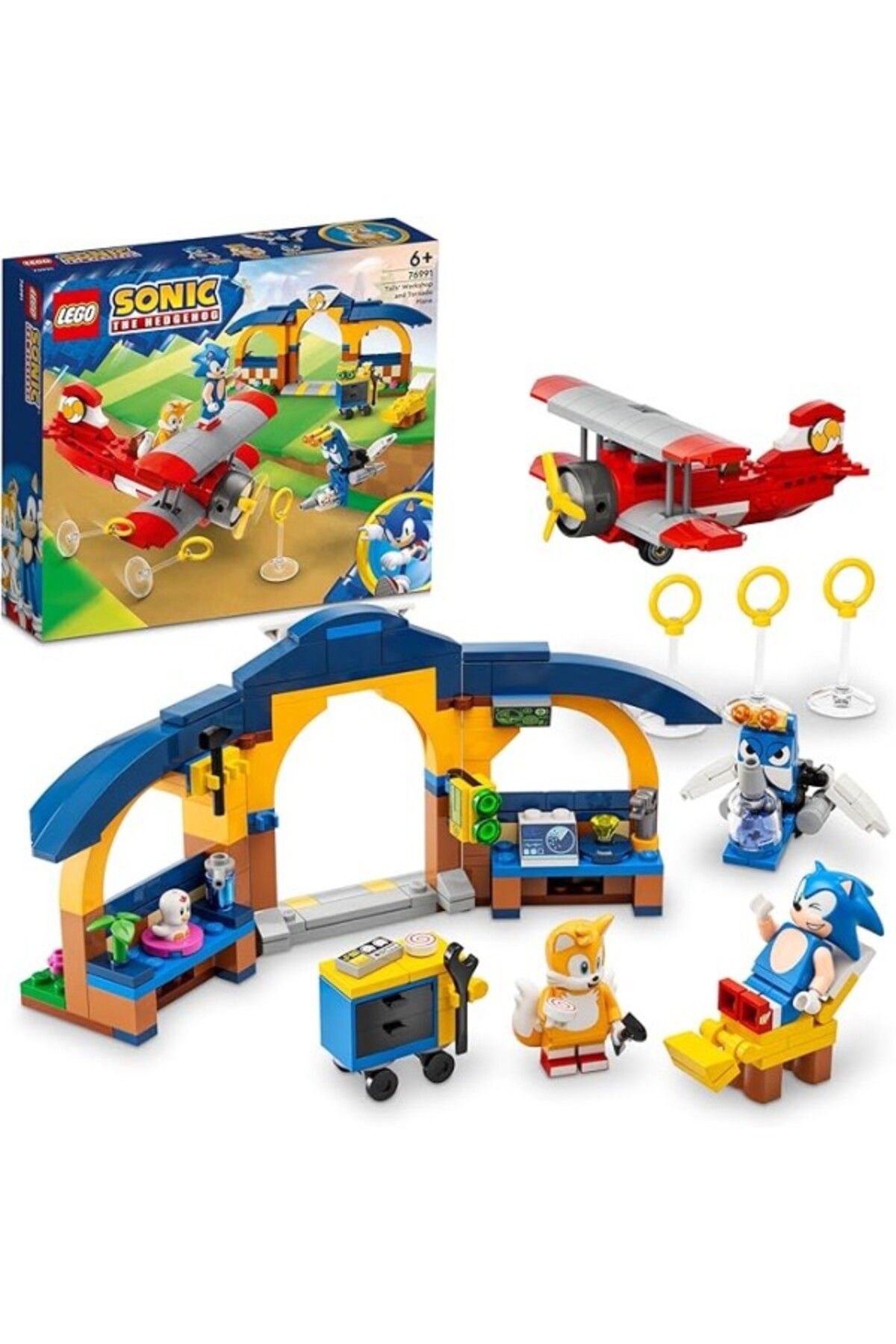 ShopZum Sonic The Hedgehog 76991 Tails' Workshop And Tornado Plane