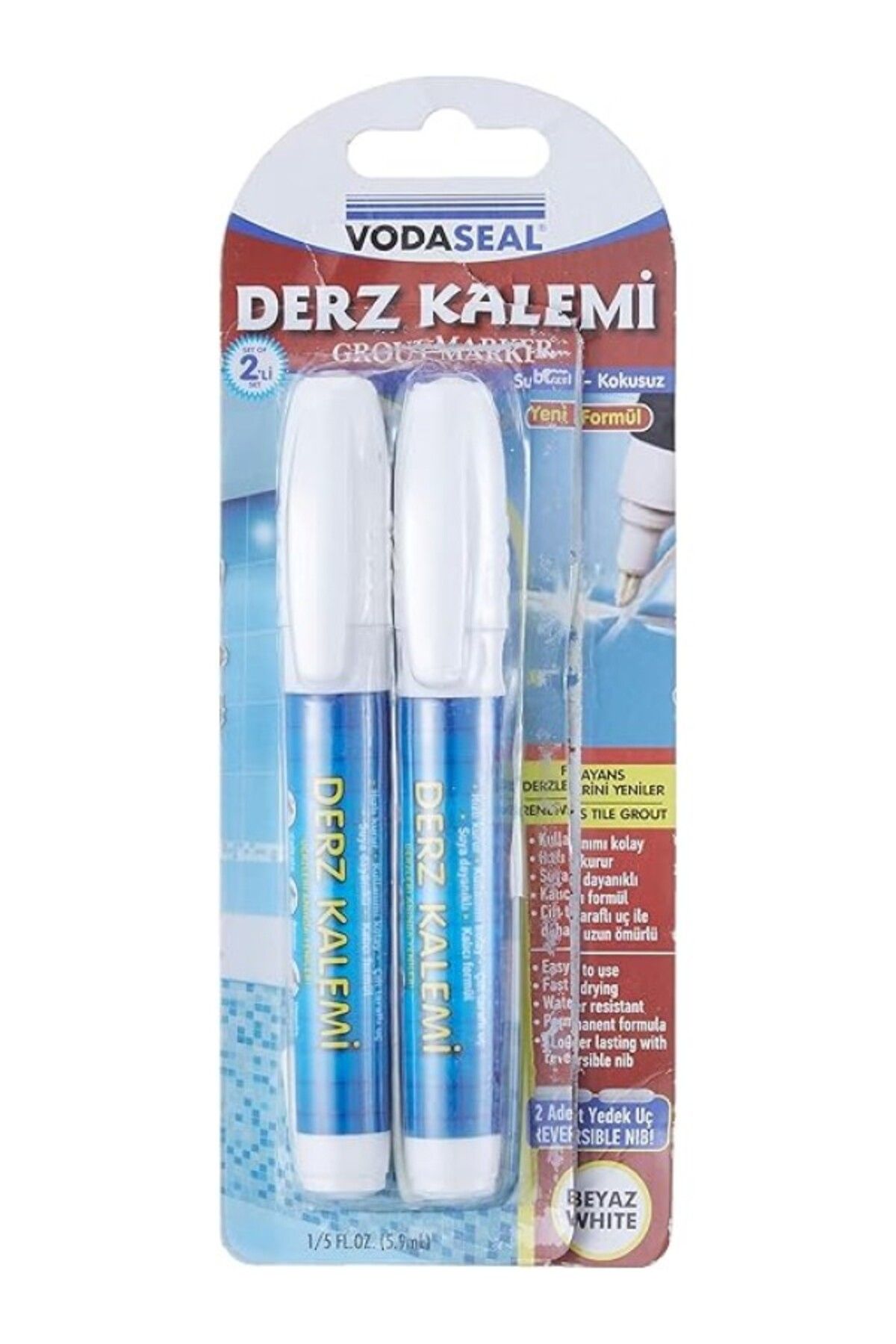 ShopZum 2Li Derz Kalemi Beyaz