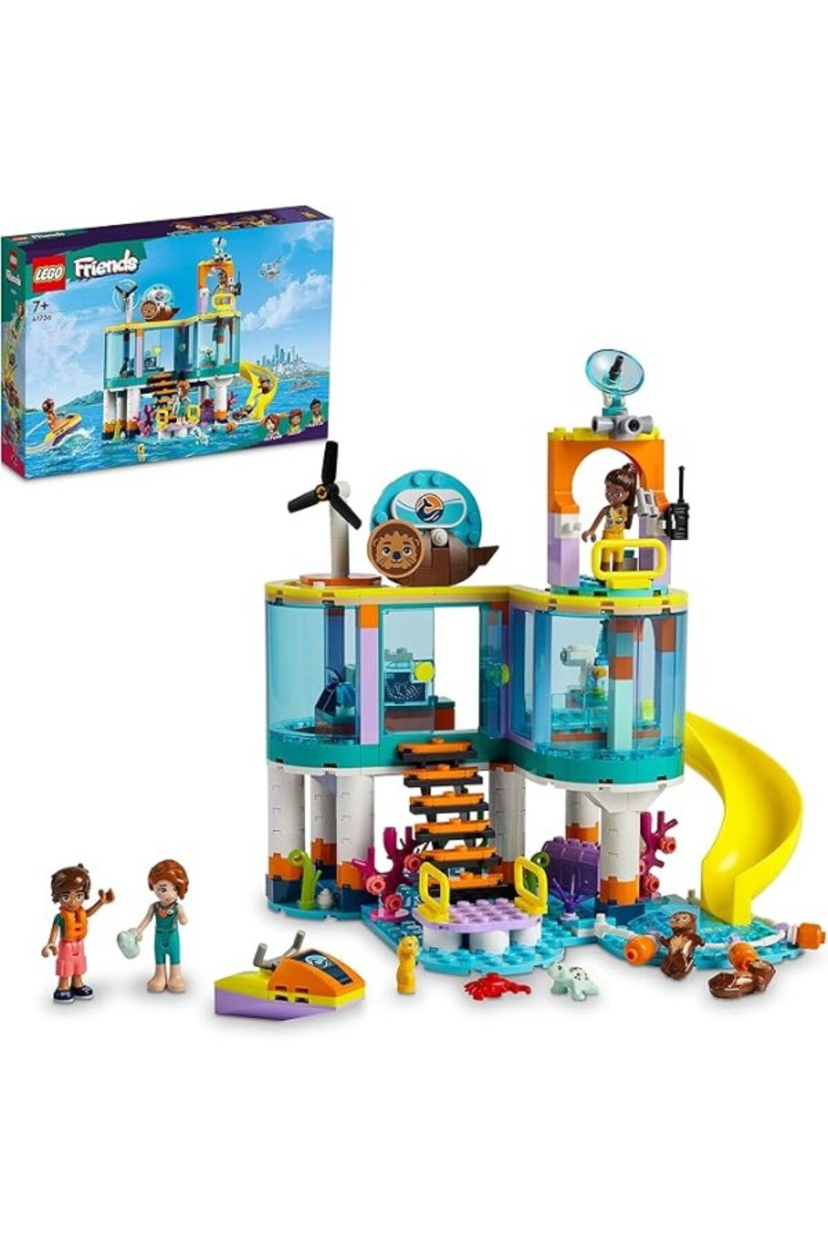 ShopZum Lego® Friends Deniz Kurtarma Merkezi 41736 Oyuncak Yapım Seti, Çocuklar Hediye Önerisi (376