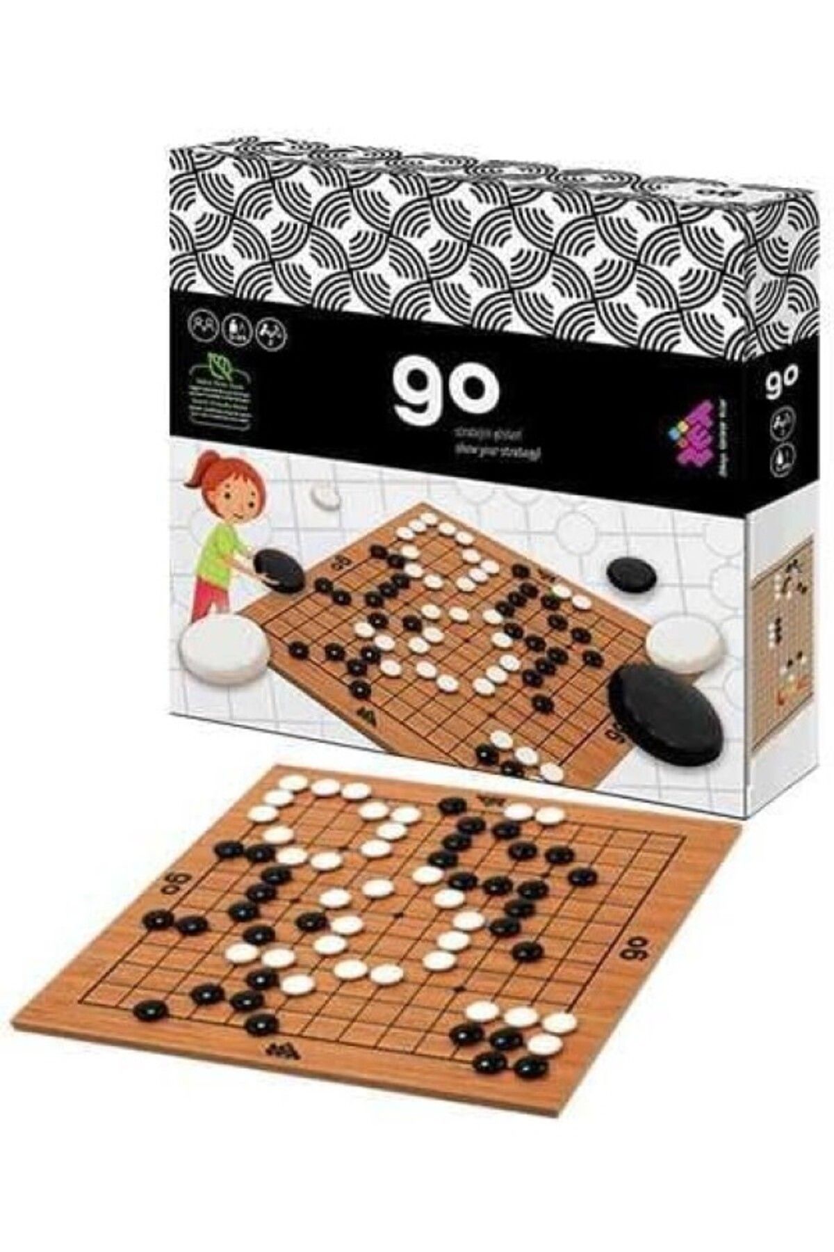 ShopZum Go Ahşap Ve Akıl Oyunu 5+ Yaş 2 Oyuncu (13X13 Kare)