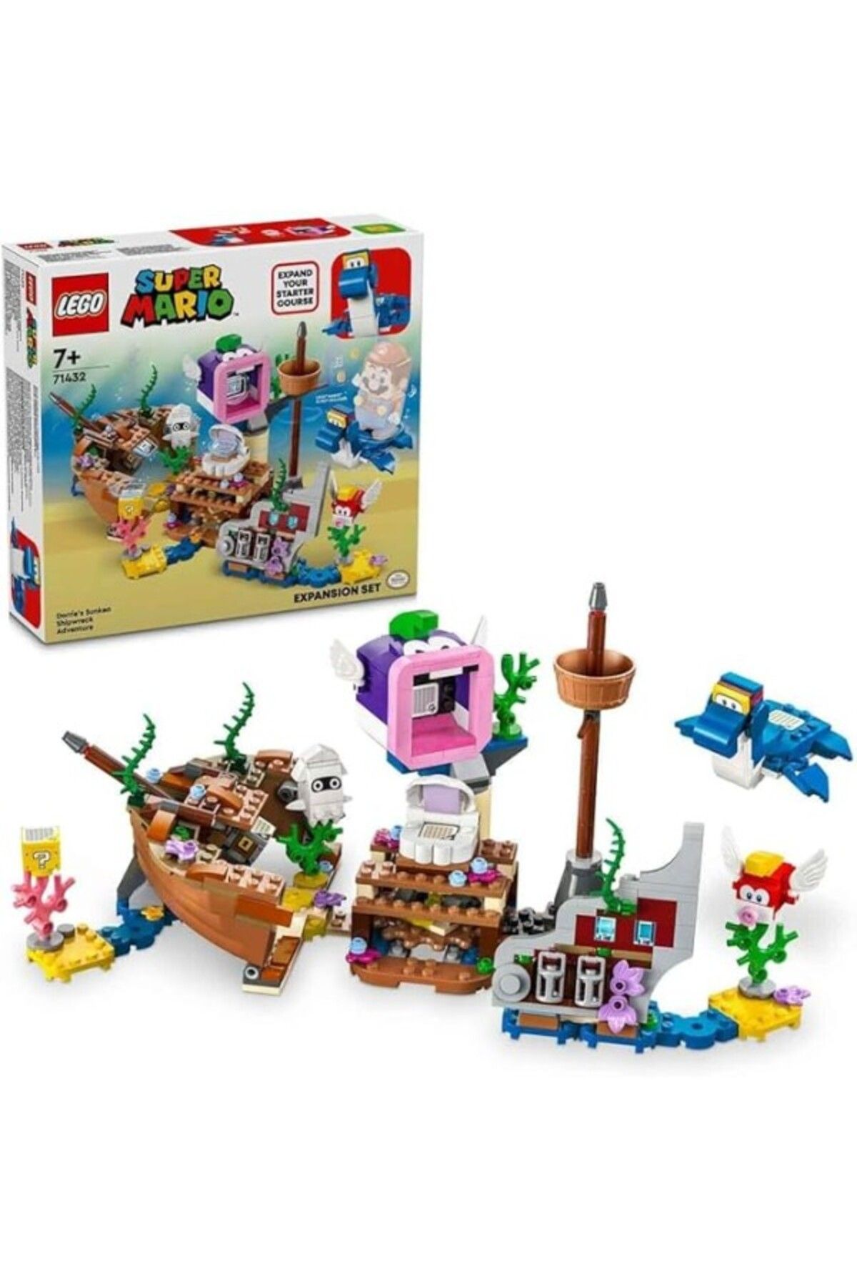 ShopZum Super Mario Dorrie'Nin Batık Gemi Macerası Ek Macera Seti 71432-7 Yaş Ve Üzeri Super Mario