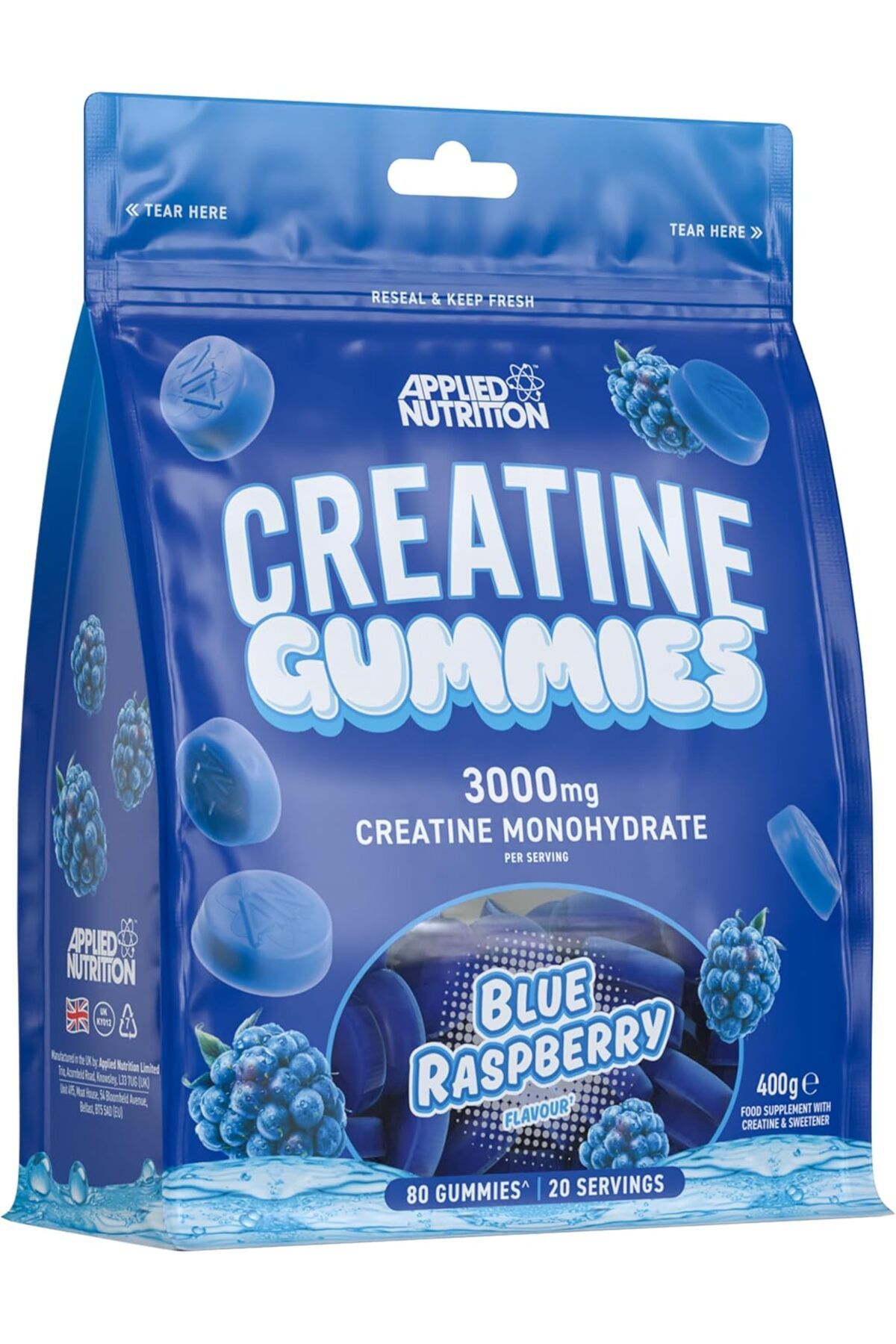 applied nutrition-Creatine Gummies - 3000mg Creatine Monohydrate per Serving - 80 Chewable Vegan Gum 1