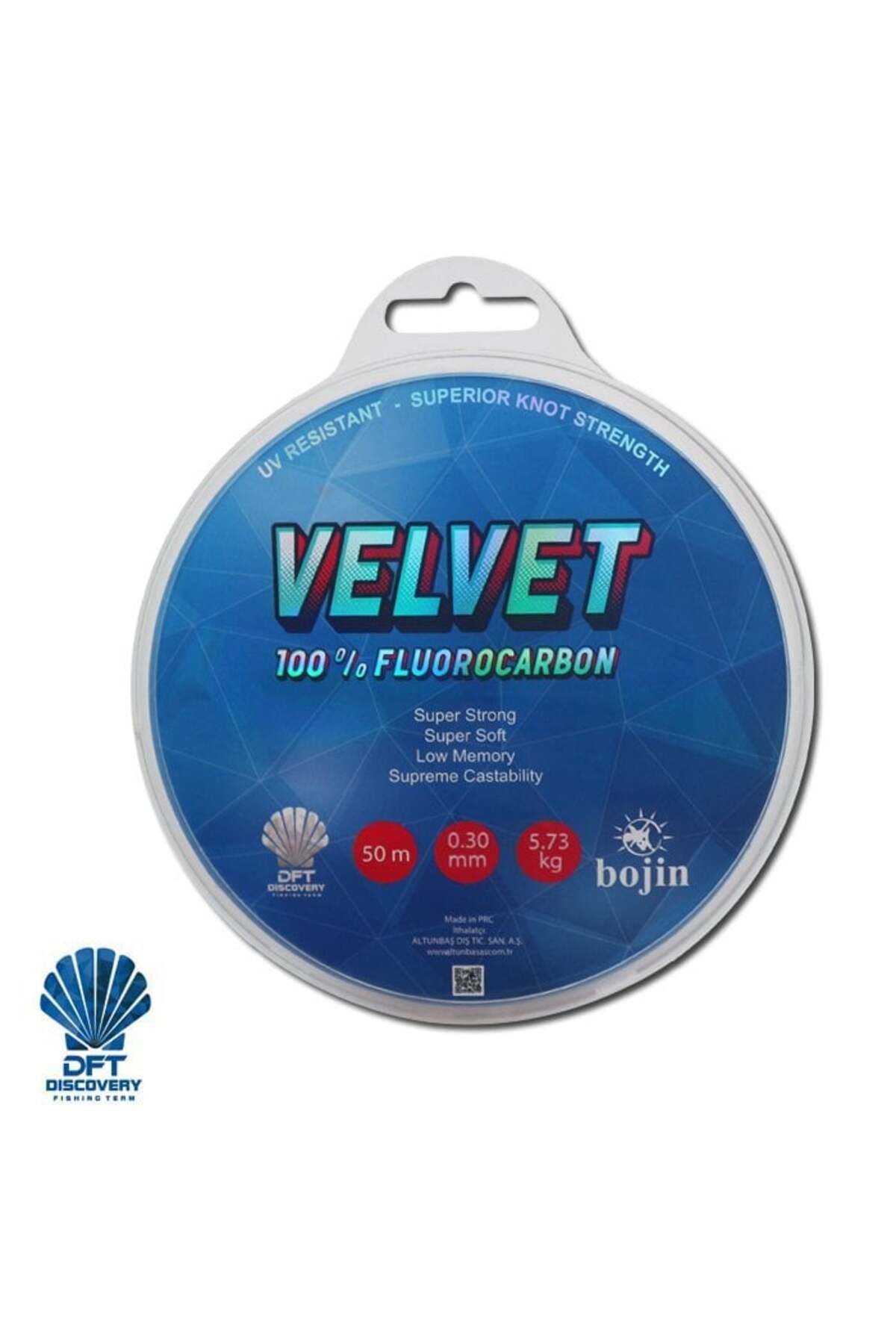 DFT Bojin Velvet Fluorocarbon 50 m 0.30 mm Misina
