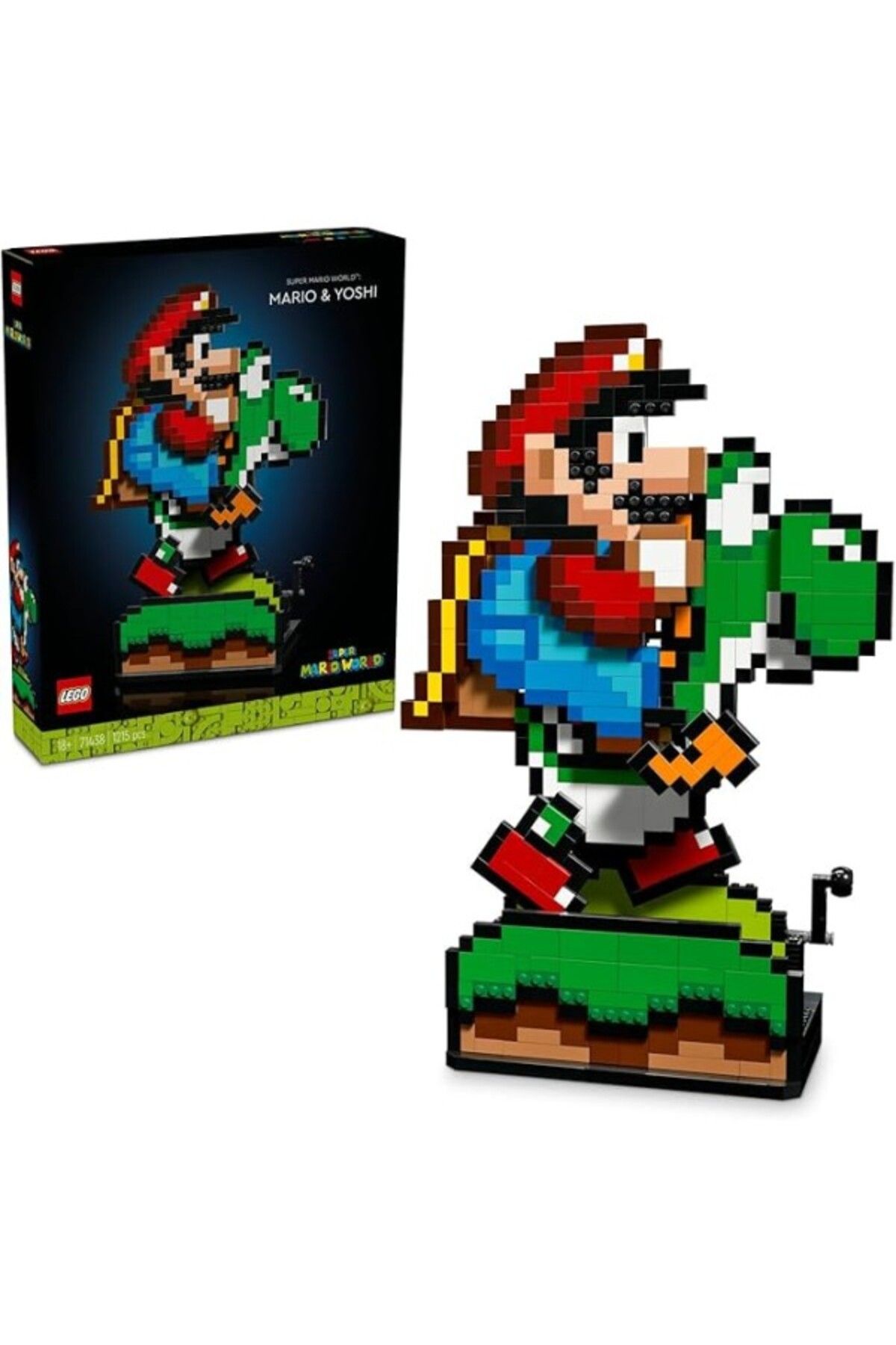 ShopZum Super Mario Super Mario World: Mario Ve Yoshi 71438 - Yetişkinler Sergilenebilir