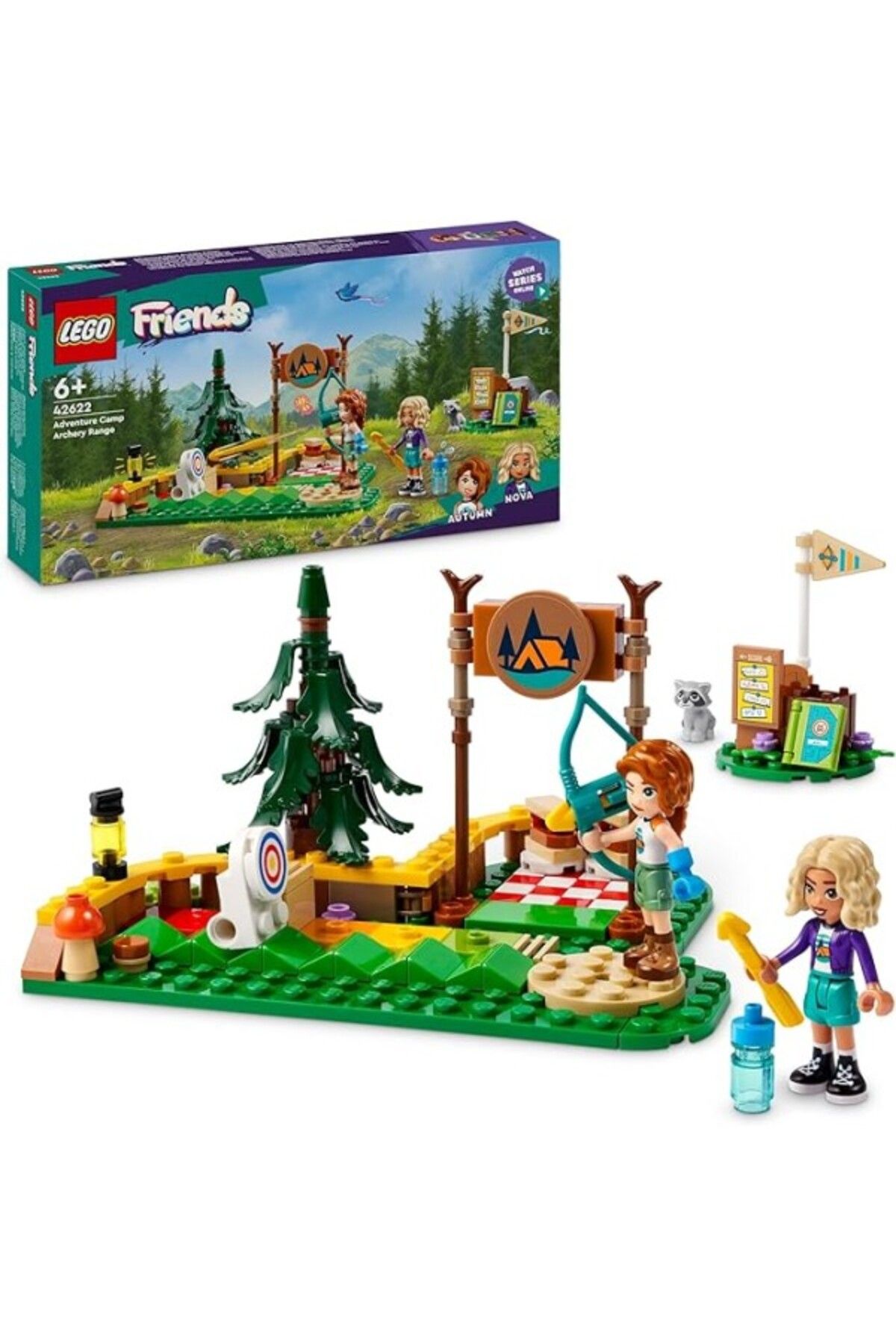 ShopZum Lego Friends Macera Kampı Okçuluk Alanı 42622-6 Yaş Ve Üzeri Çocuklar Için Autumn Ve Nova Minifigür