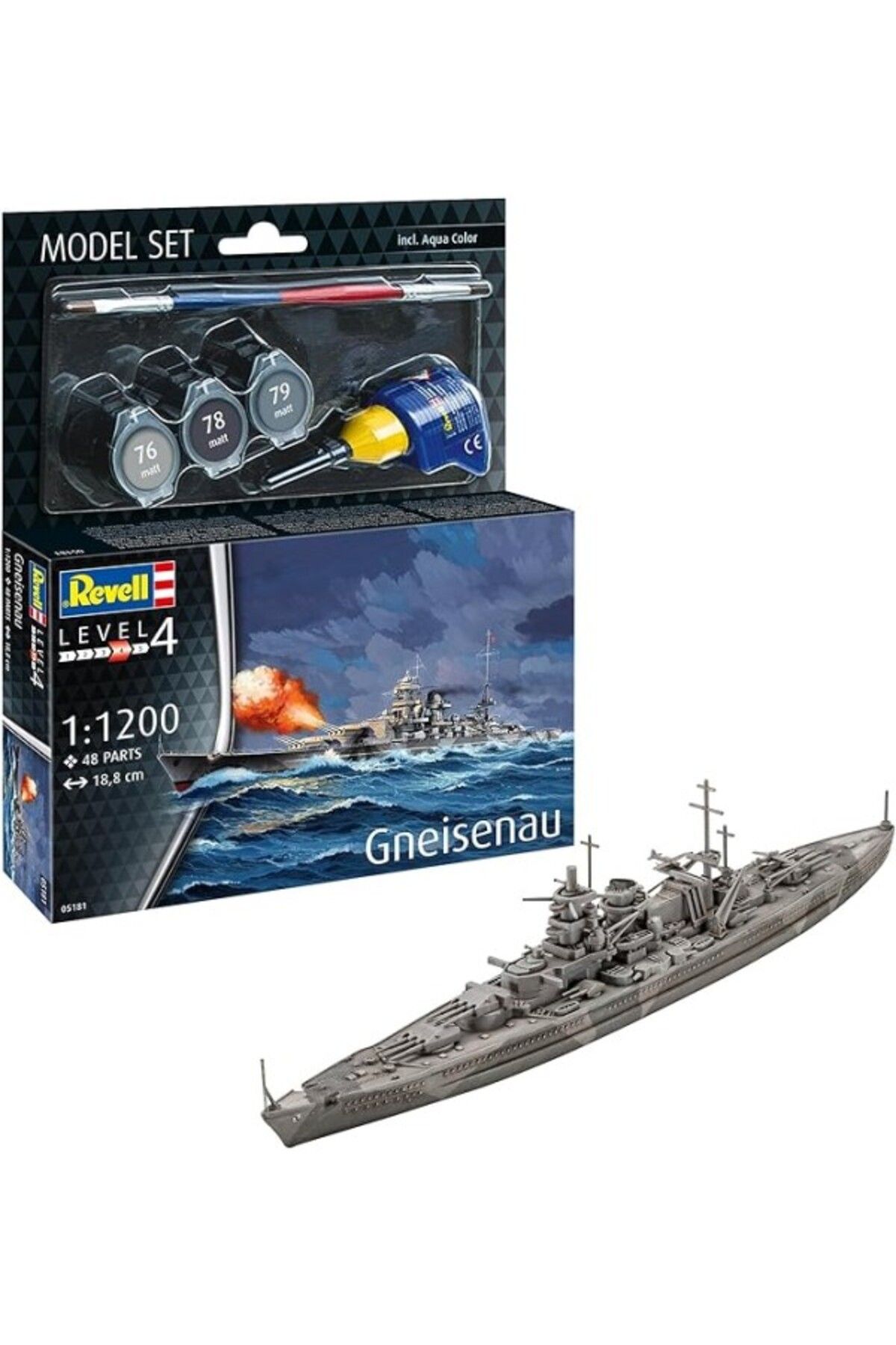 ShopZum Model Set Battleship Gneisenau