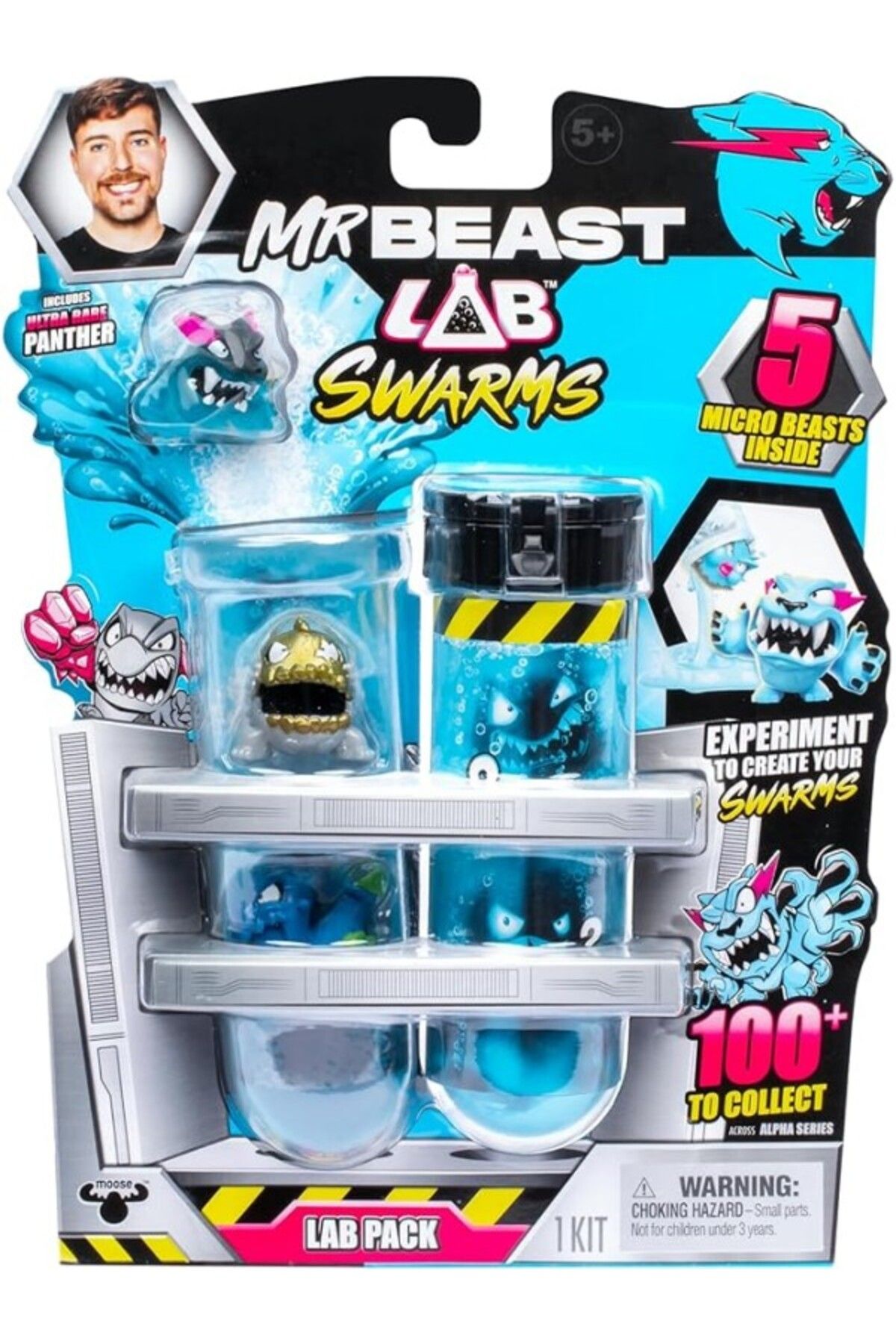 ShopZum Mrbeast Lab Swarms Lab Pack, Su Ekleyerek Deney Yapın, Test Tüpünü Sallayın Ve 1 "Mrbeast Koleksiyo
