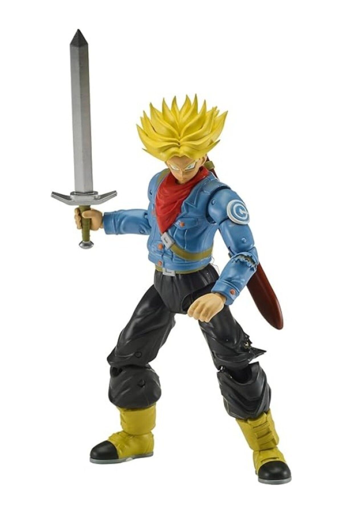 ShopZum Bandai 16 Cm Dragon Ball Super Saiyan Future Trunks Poz Verilebilir Figür, Dragon Stars Serisi