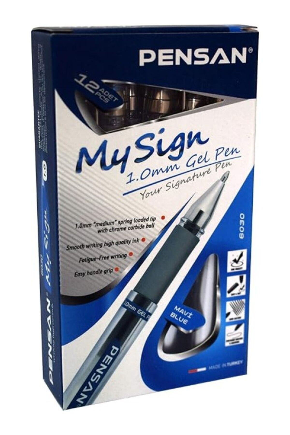 ShopZum My Sıgn Jel Roller Kalem Mavi 1Mm 12'Li - Pe06030Rkma