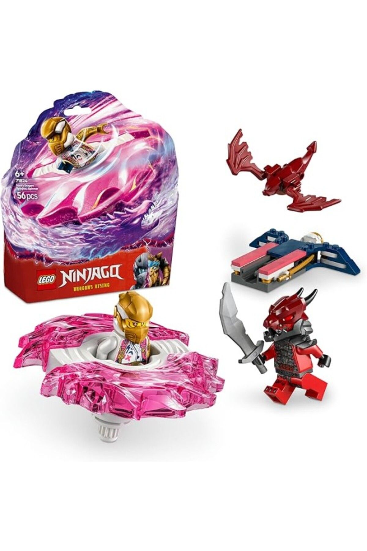ShopZum Ninjago Sora’Nın Ejderha Spinjitzu Topacı 71824-6 Yaş Ve Üzeri Çocuklar 2 Ninja Minifigürü
