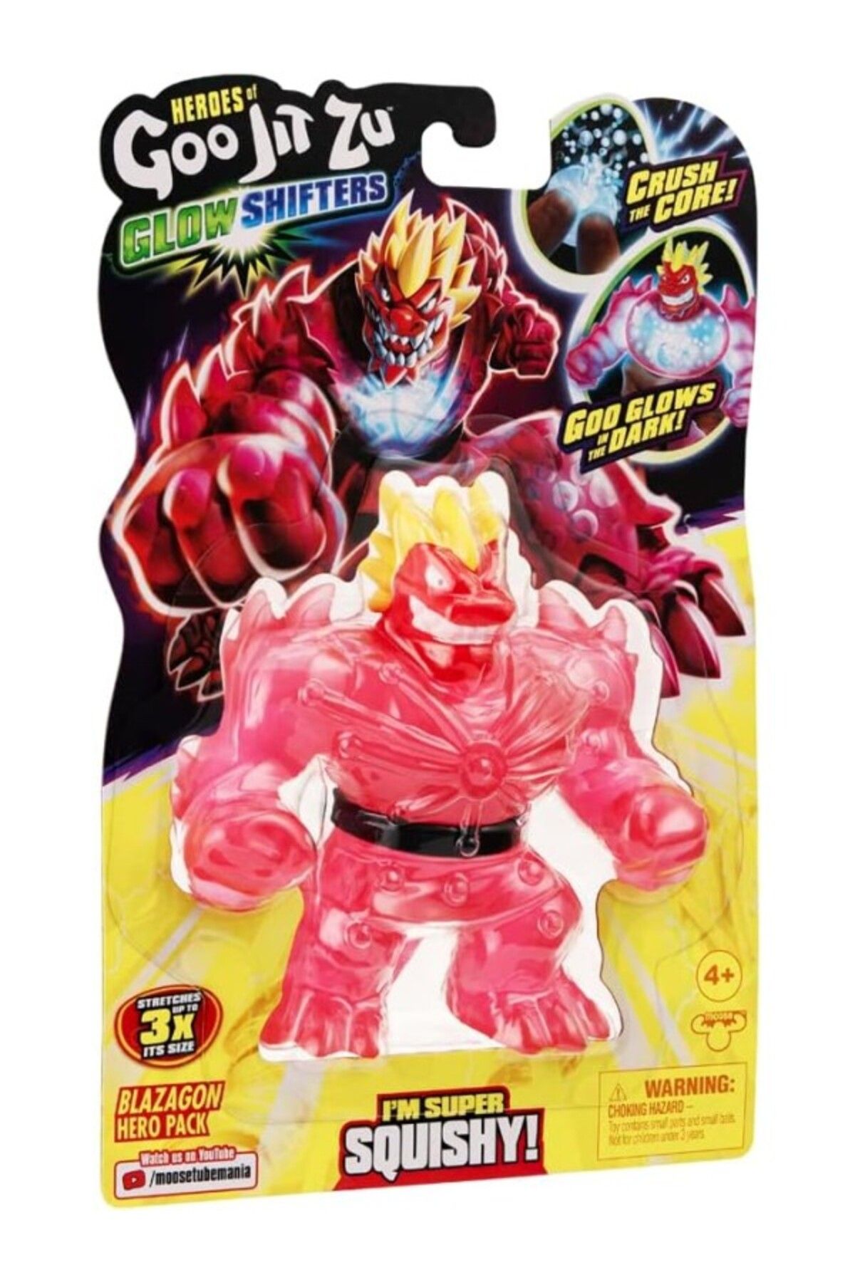 ShopZum Heroes Of Goo Jit Zu Co42501 Aksiyon Figürü Oyuncak, Glow Shifter Blazagon, Çok Renkli