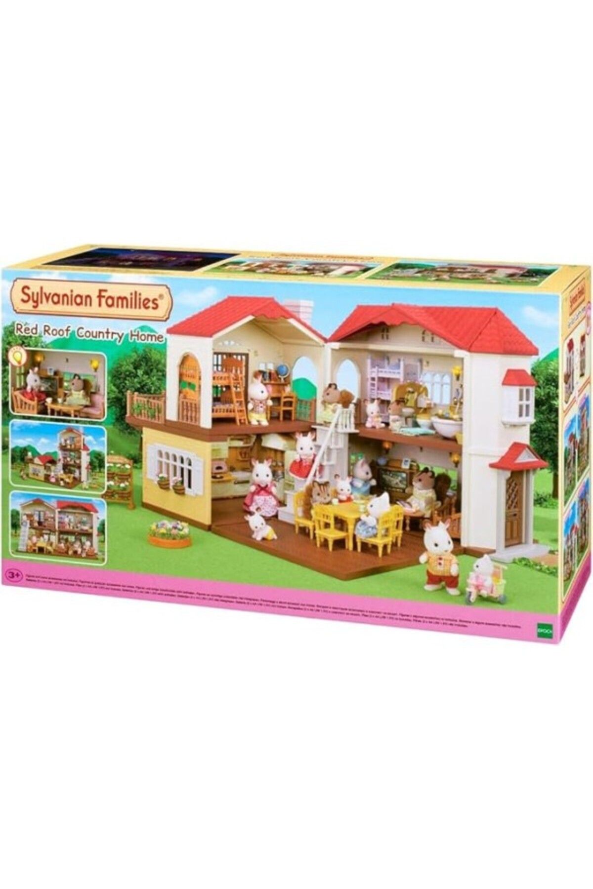 ShopZum Sylvanian Families 5302 Işıklı Şehir Evi - Oyuncak Bebek Evi, Çok Renkli