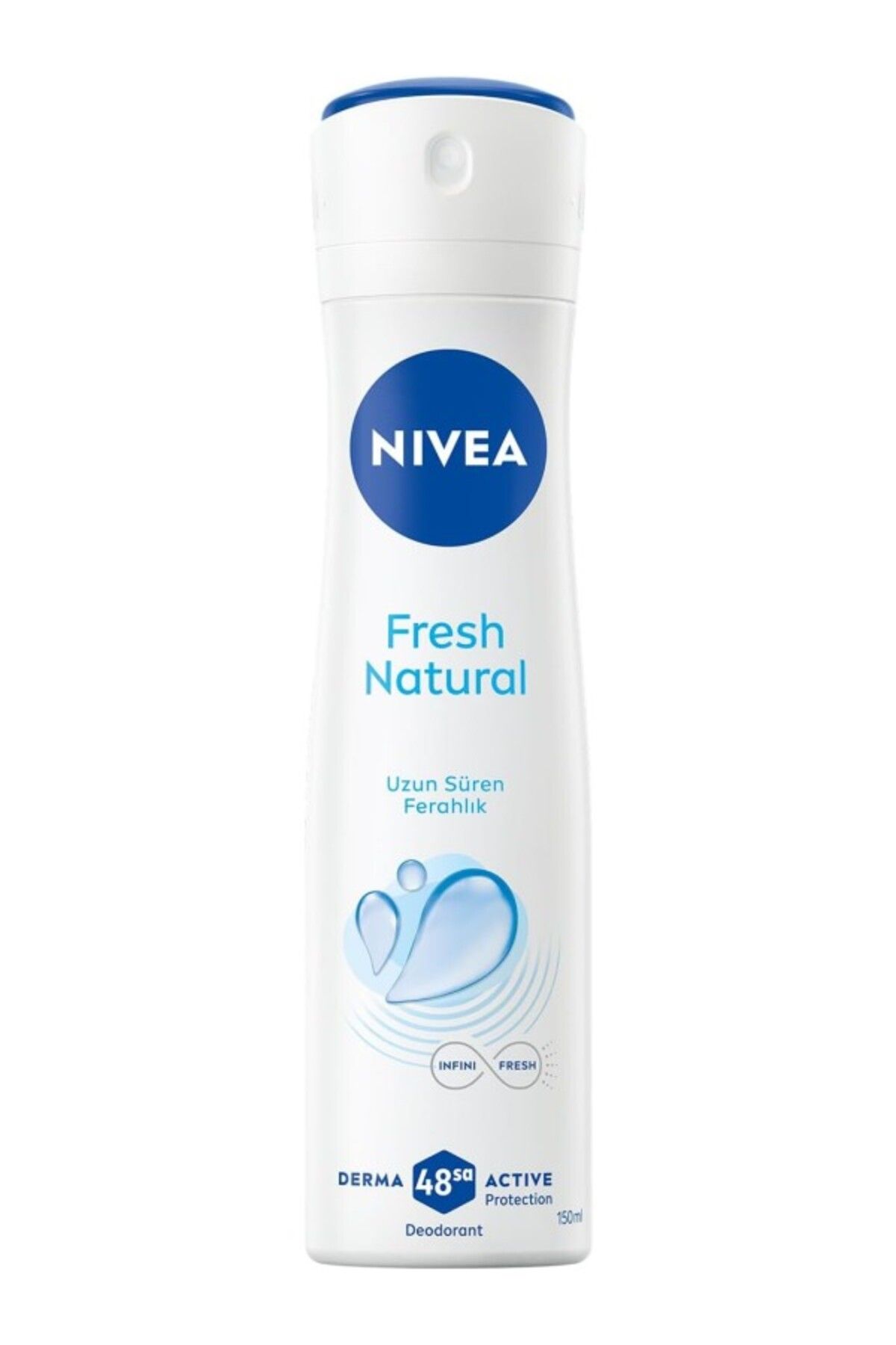 ShopZum Kadın Sprey Deodorant Fresh Natural 150 Ml, Ter Ve Ter Kokusuna Karşı 48 Saat Deodorant