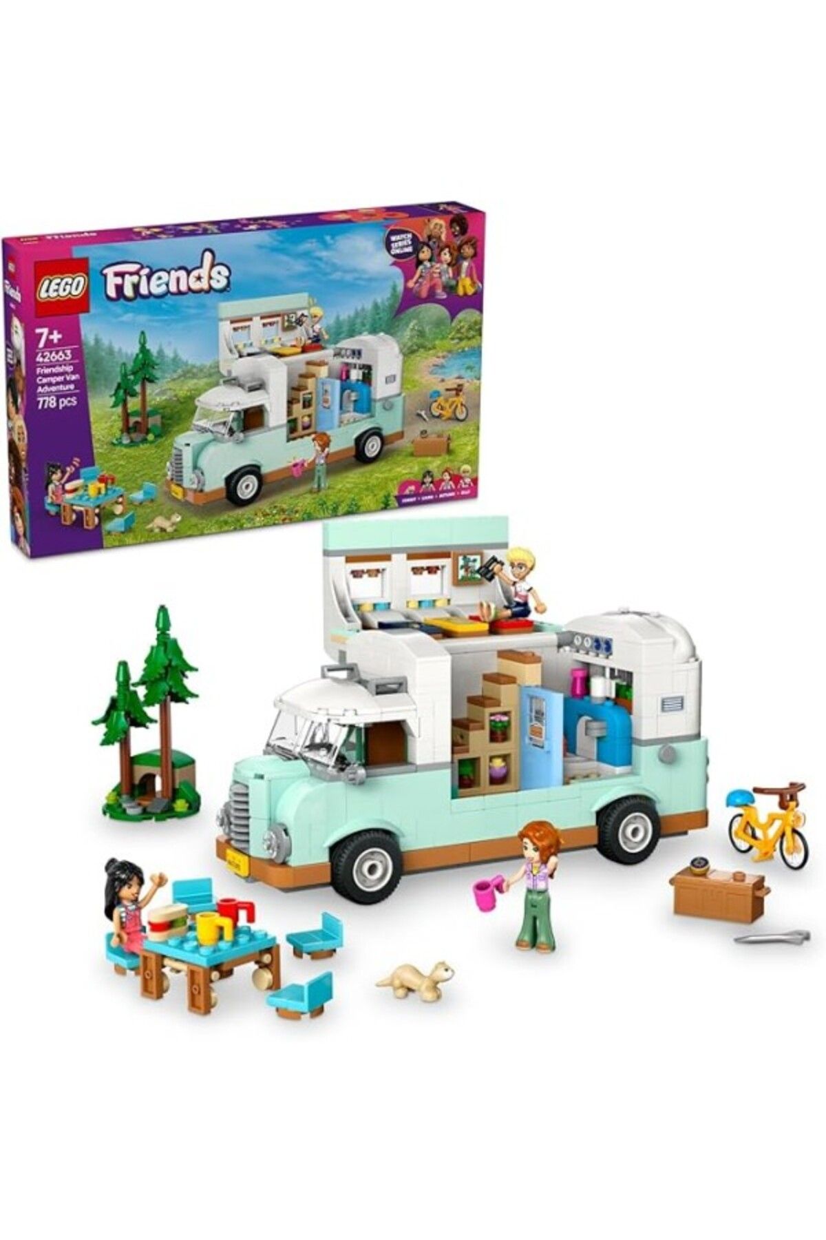 ShopZum Friends Arkadaşlık Karavan Macerası 42663-7 Yaş Ve Üzeri Kız Ve Erkek Çocukları Mini Bebek