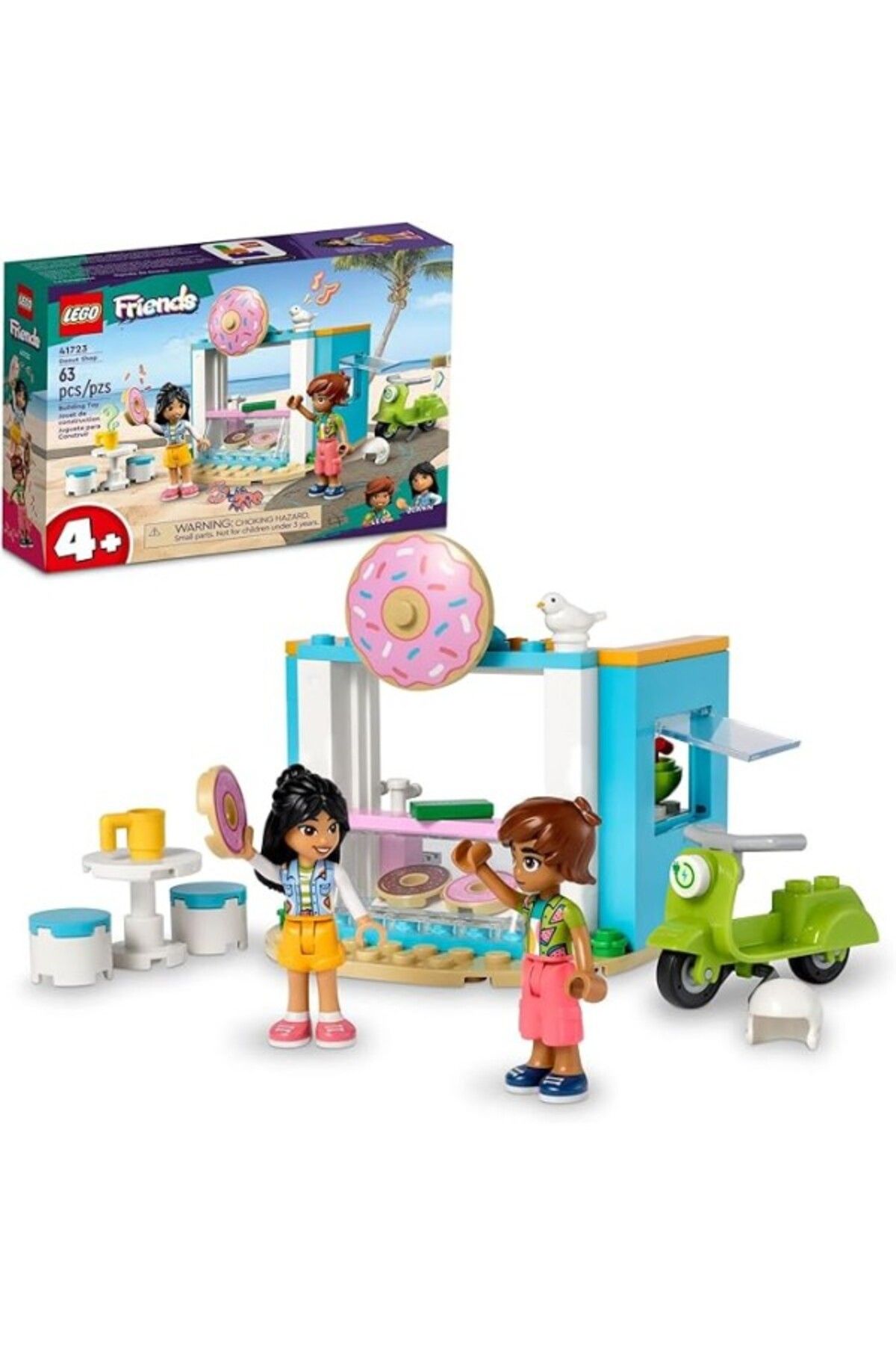 ShopZum Lego® Friends Donut Dükkanı 41723-4 Yaş Ve Üzeri Çocuklar Liann Ve Leo Mini Bebekleri İçeren