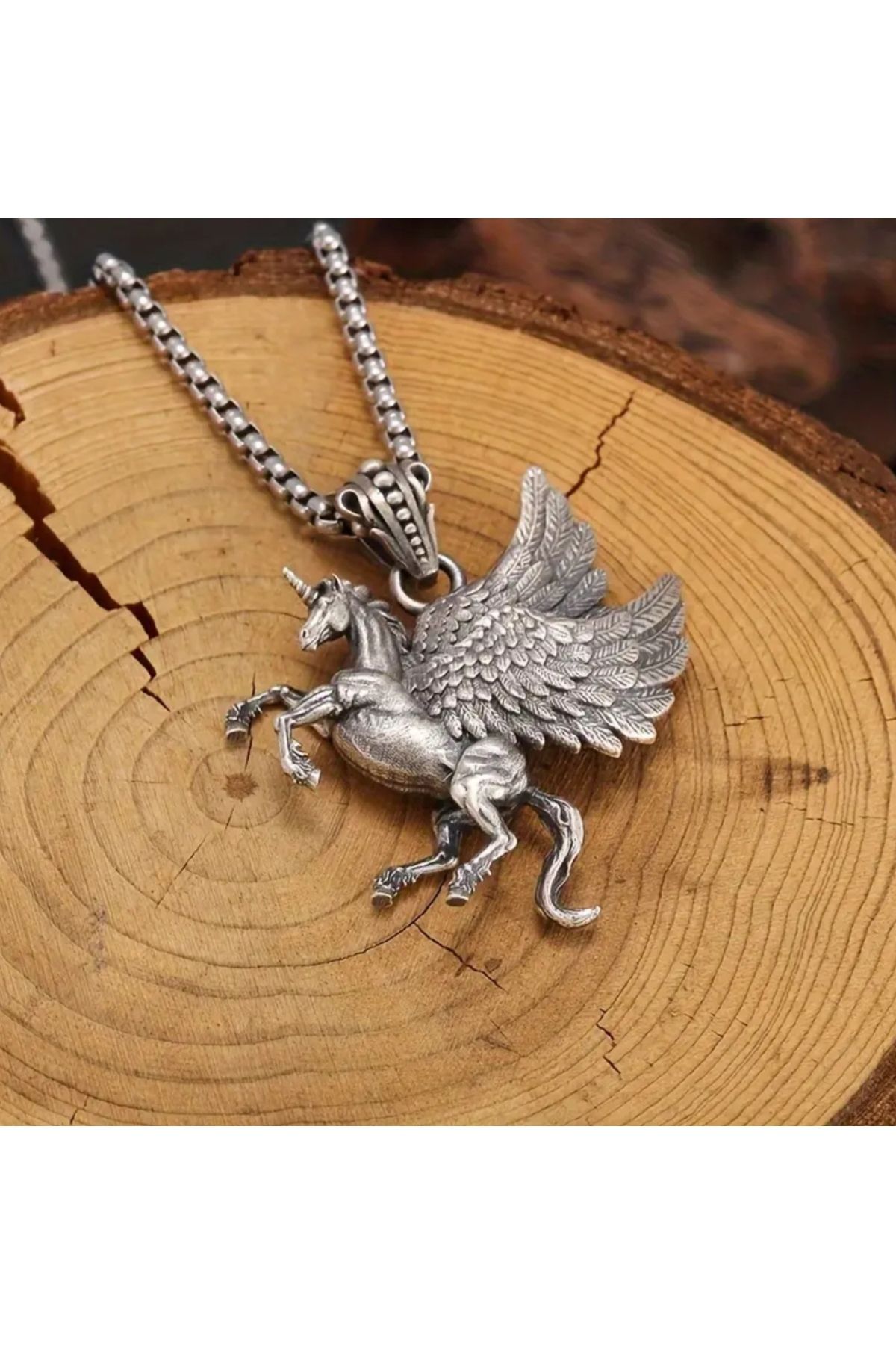 ORGANICYOU YIWU Kadınlar İçin Vintage Klasik Unicorn Pendentif Kolye, Moda Trend