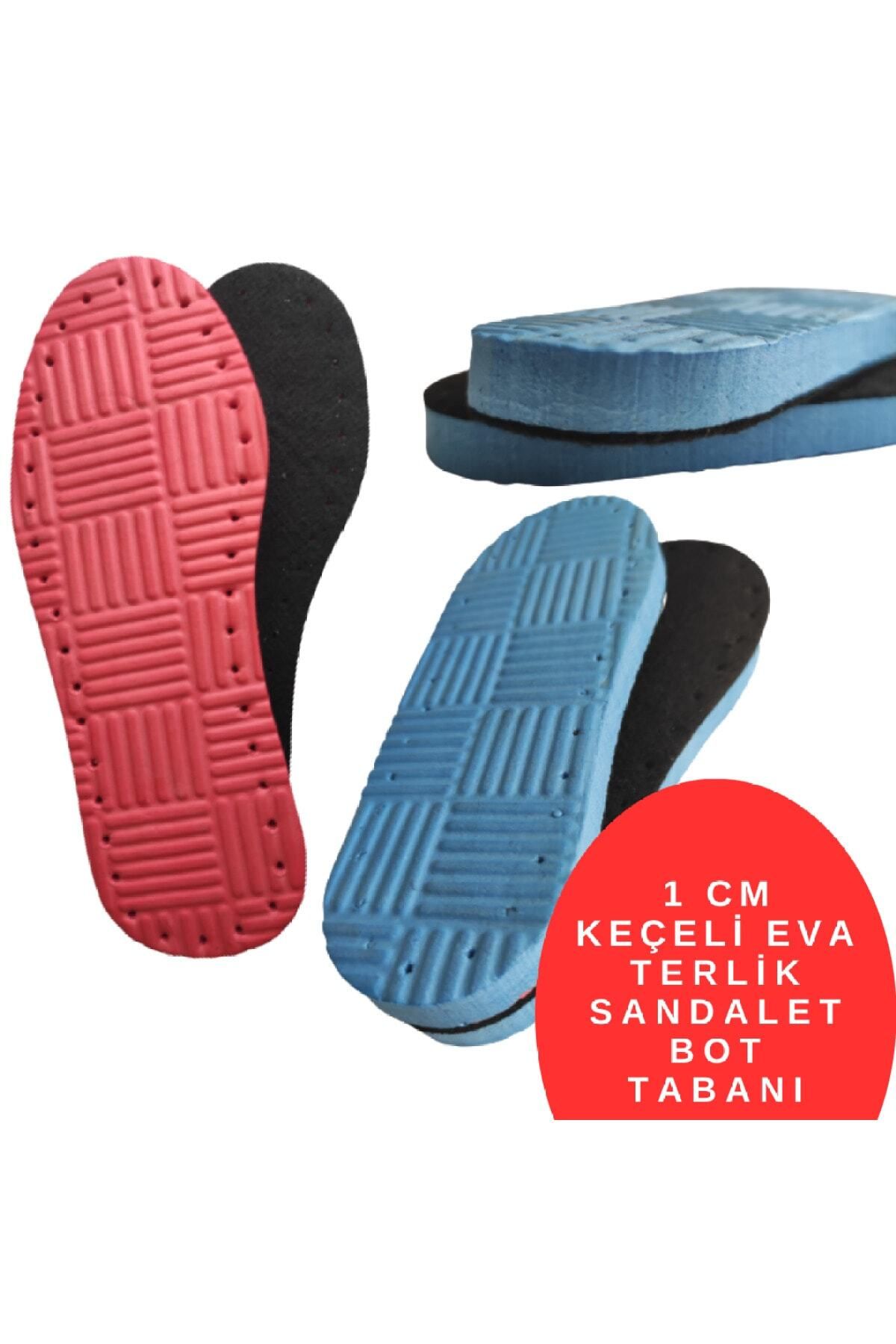 AboutThePerfect Çift Keçeli Patik ve Bot Tabanı, 1 cm, Renkli ve Rahat Kullanım