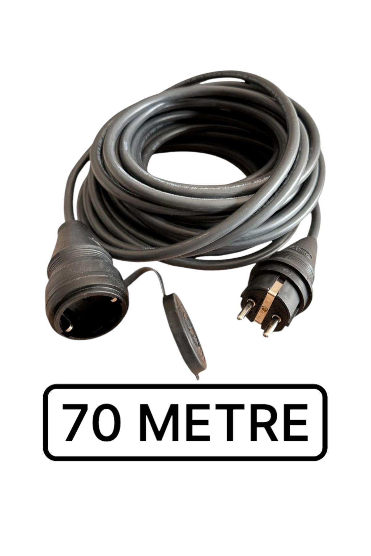 VECTROL Evden Elektrikli Araba Şarj Uzatma Kablosu - Topraklı %100 Bakır 3 x 2.5 mm (5-100 METRE)