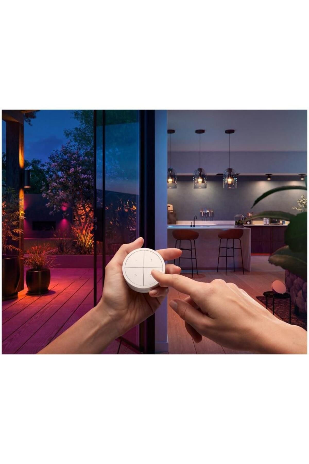 Philips-Intrerupator Philips Hue Tap, Wireless, 4 butoane configurabile, IP20, 6cm, Alb 8