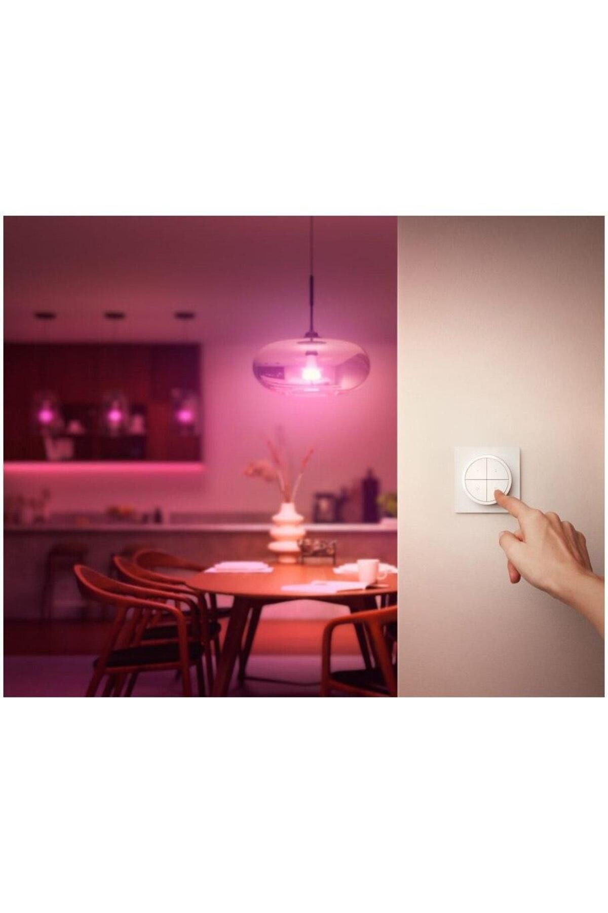 Philips-Intrerupator Philips Hue Tap, Wireless, 4 butoane configurabile, IP20, 6cm, Alb 6