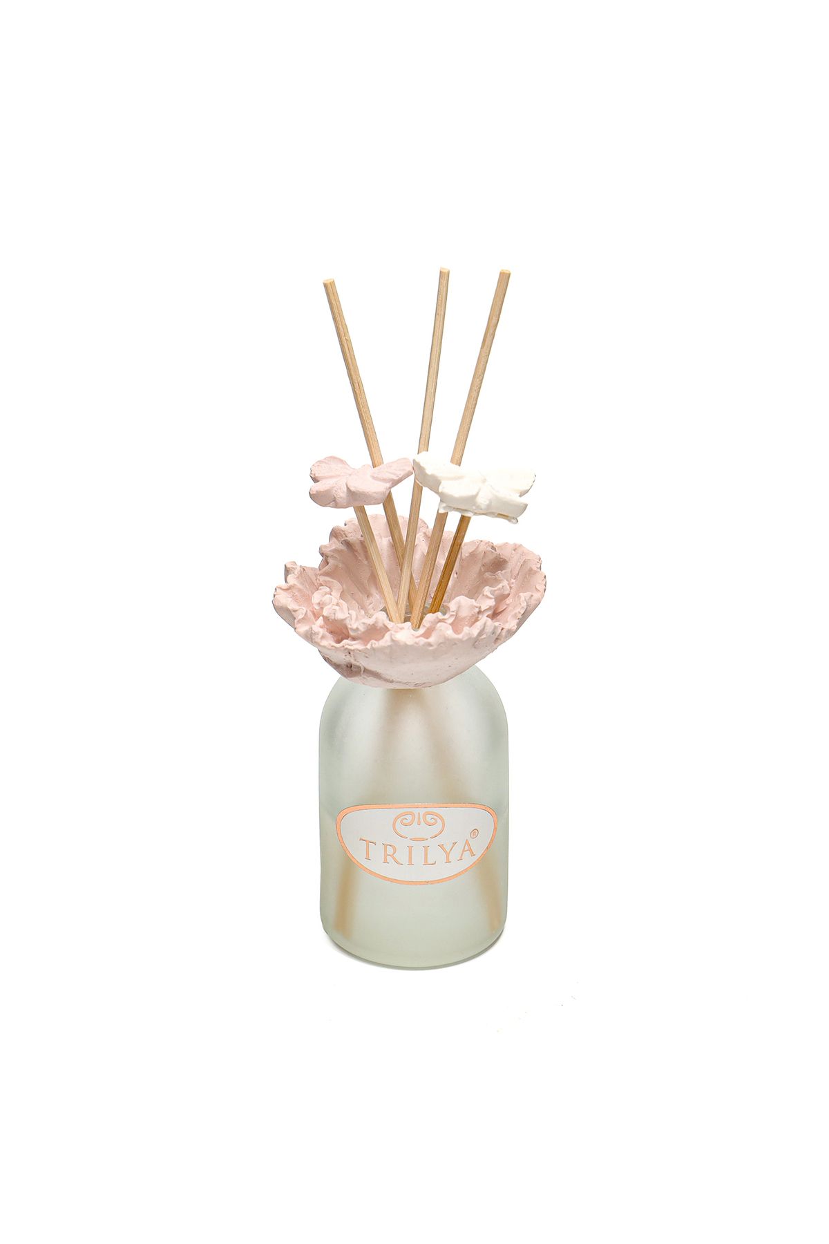 Trilya 100 ml Kelebek Seramik Taşlı Bambu Çubuklu Jasmın Whısper Oda Kokusu