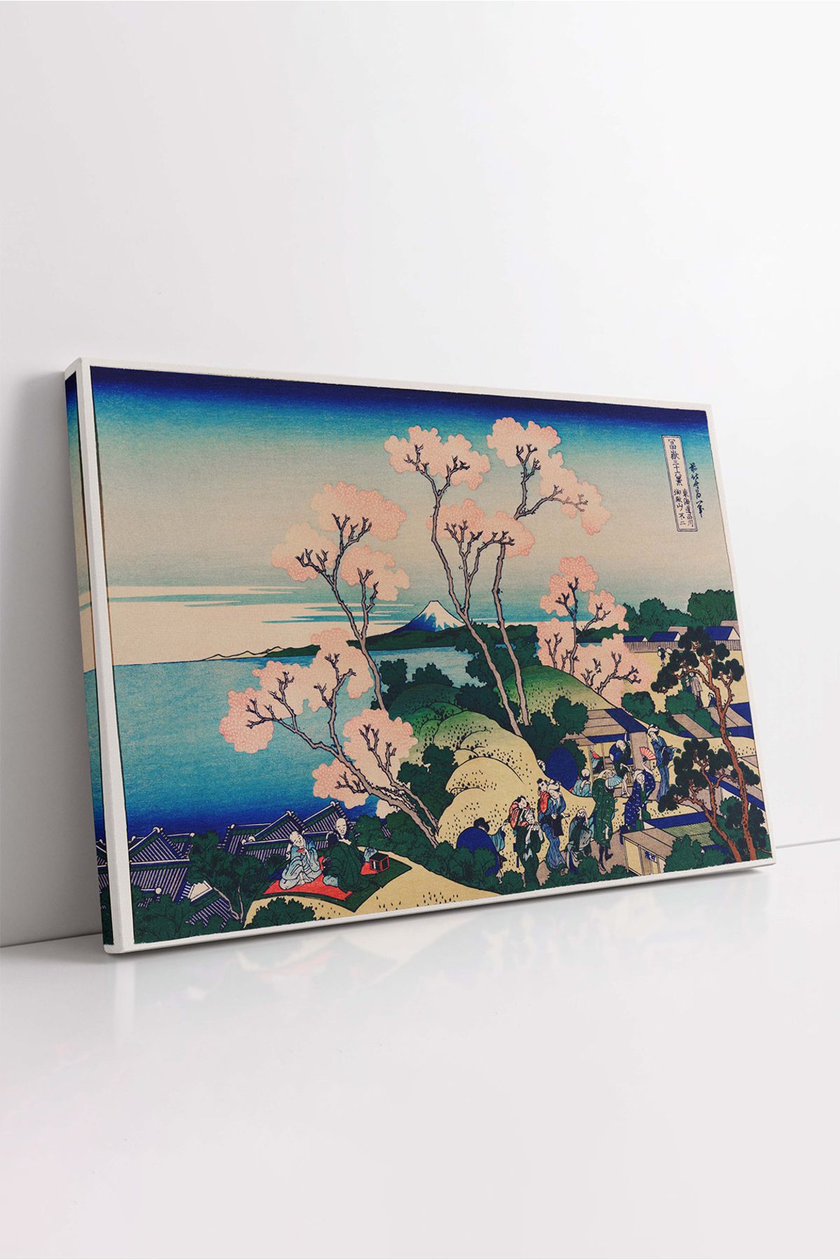 KOSS Dijital Suwa Gölü ve Fuji Dağı Kanvas Tablo, Fuji Dağı Kanvas Tablo, Japonya İllüstrasyon Kanvas Tablo