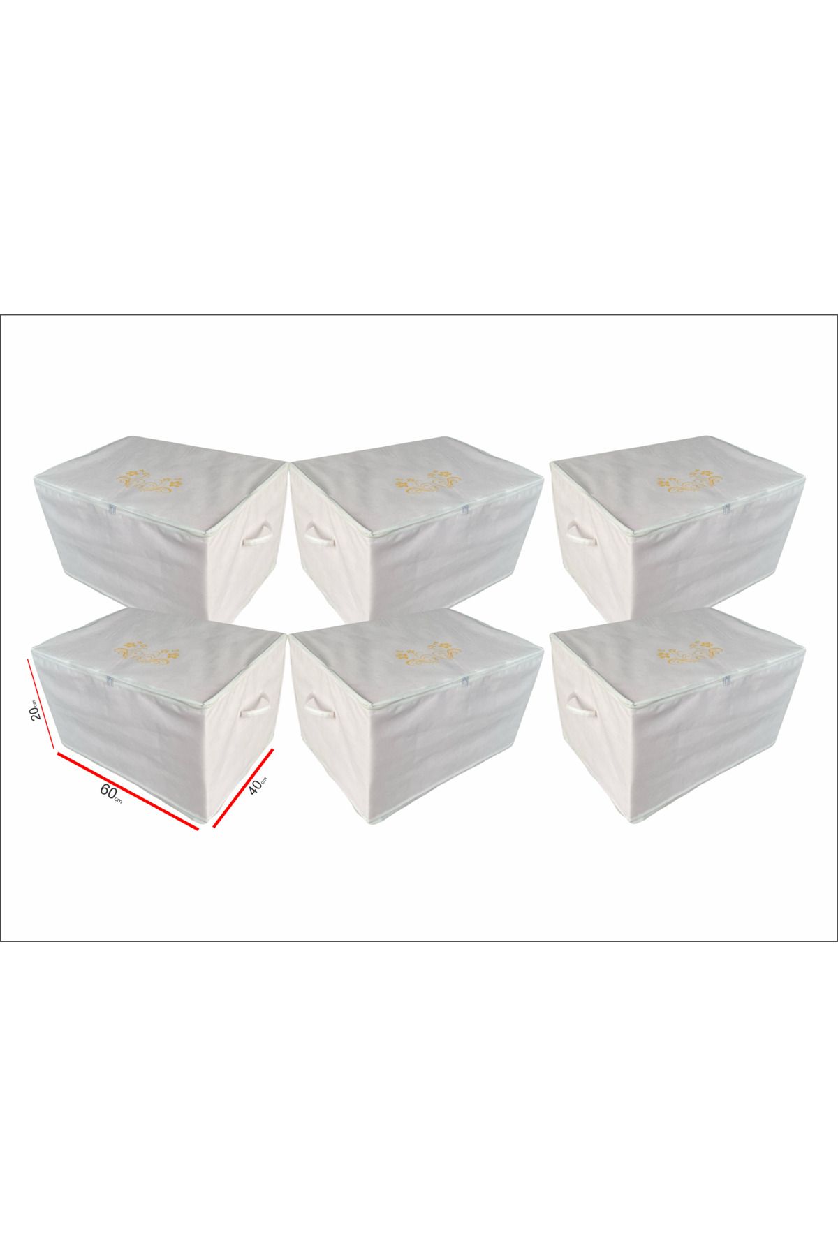 pinabah PİNABAH BAZA ALTI DÜZENLEYİCİ ORGANİZER HURÇ 6 ADET (60x40x20)