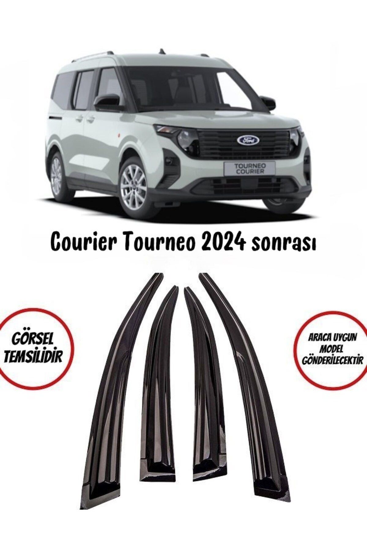 BALP Ford Tourneo Courier 2024 Ve Sonrası Cam Rüzgarlığı 4lü