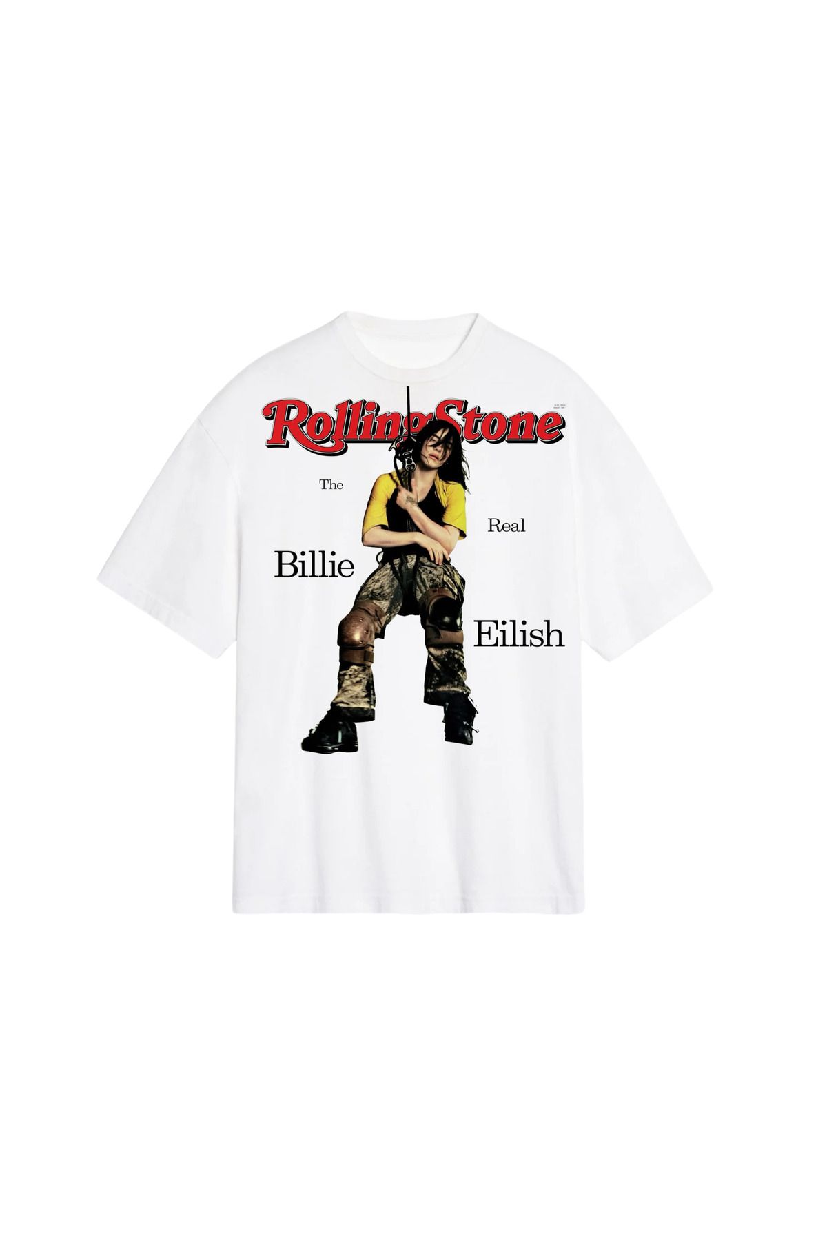 Urbanstadt Billie Eilish Rolling Stones Oversized Tshirt