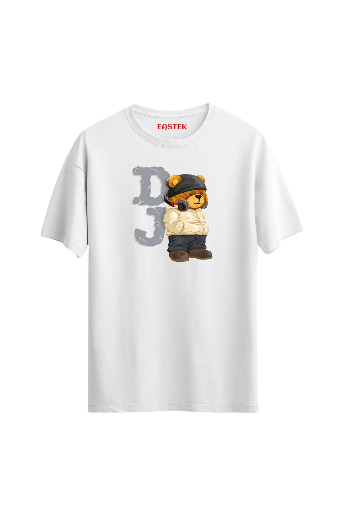 Eastek DJ Regular Bisiklet Yaka Unisex Baskılı Tasarım T-Shirt