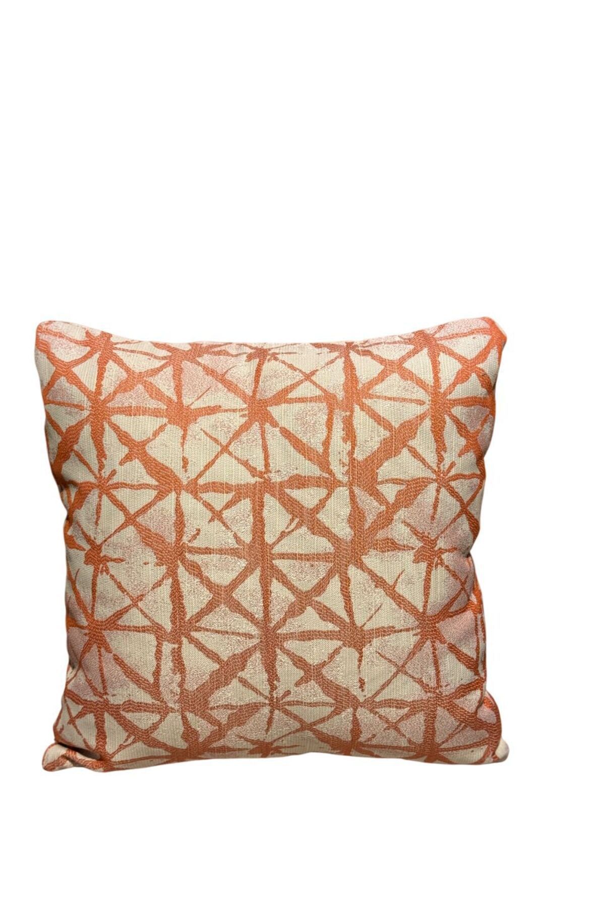 ESM Home Turuncu Geometri Kırlent Kılıfı 45x45