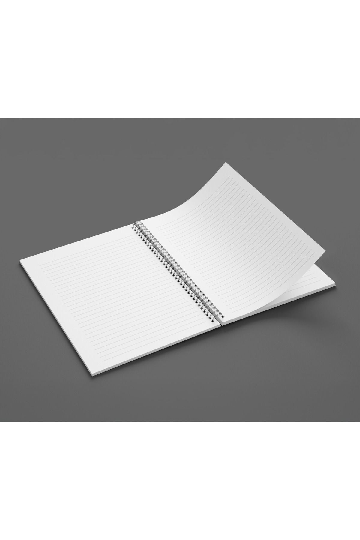 AYKUT OFSET-Spiral, Lined Notebook Squid Game A5 Size 75 Sheets (150 Pages) + Cube Block Set 4