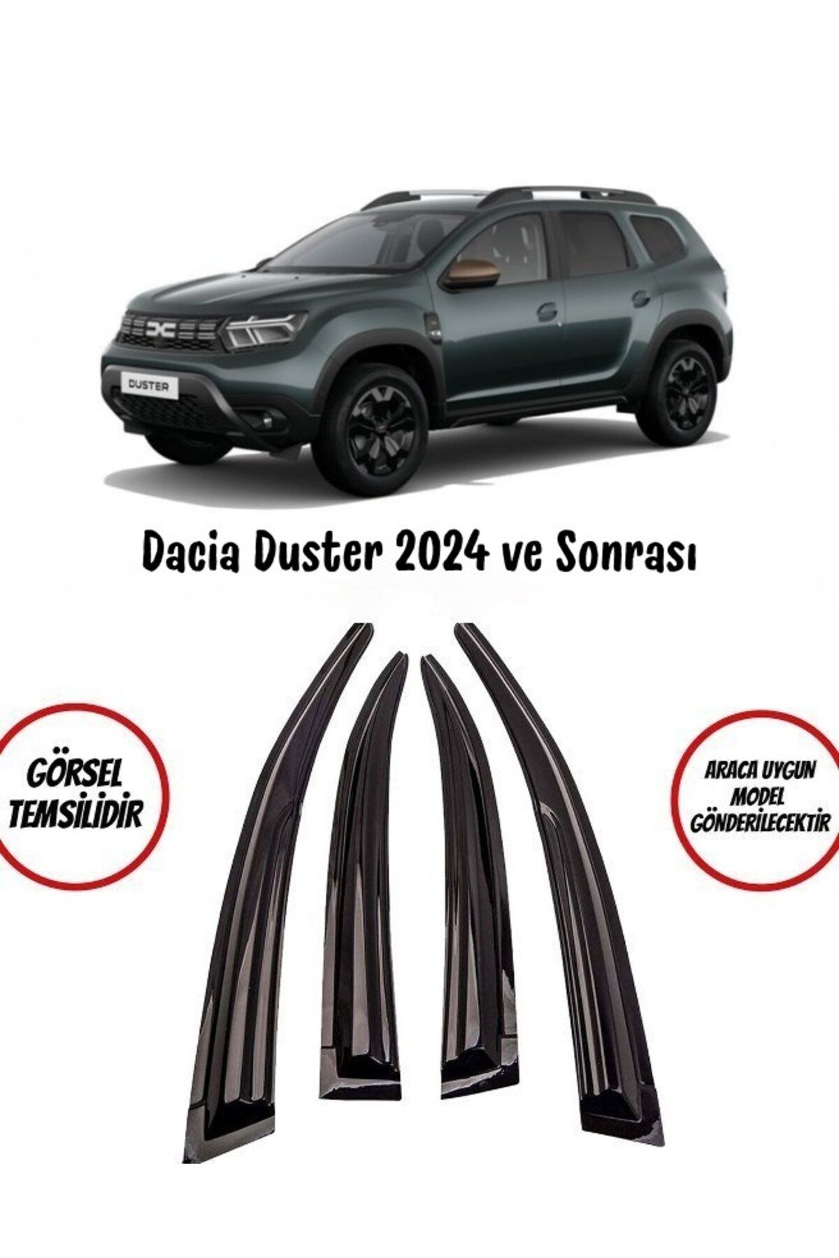 BALP Renault Duster 2024 Ve Sonrası Cam Rüzgarlığı 4lü