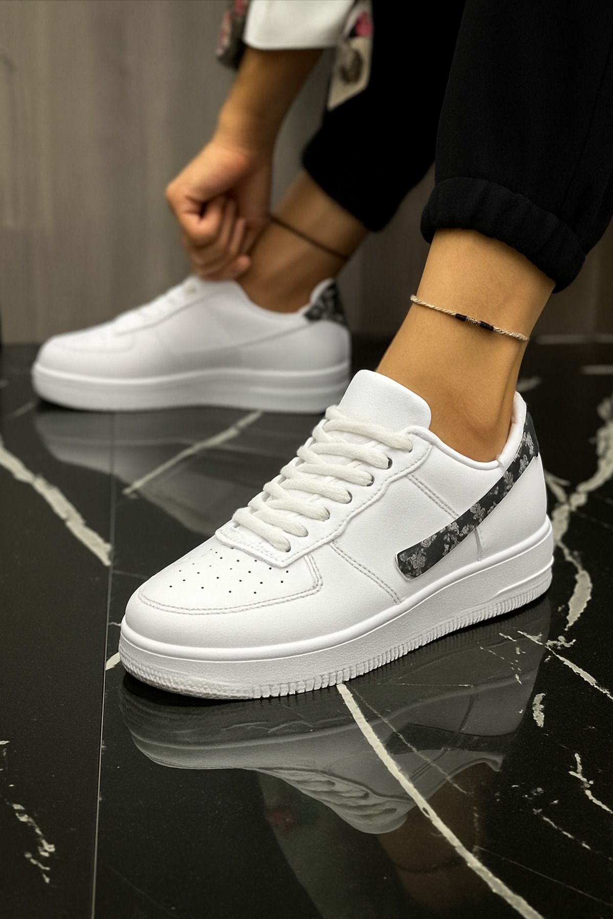 asyada fashion beyaz taban kalın spor ayakkabı erkek spor sneaker ayakkabı kadın spor unisex spor