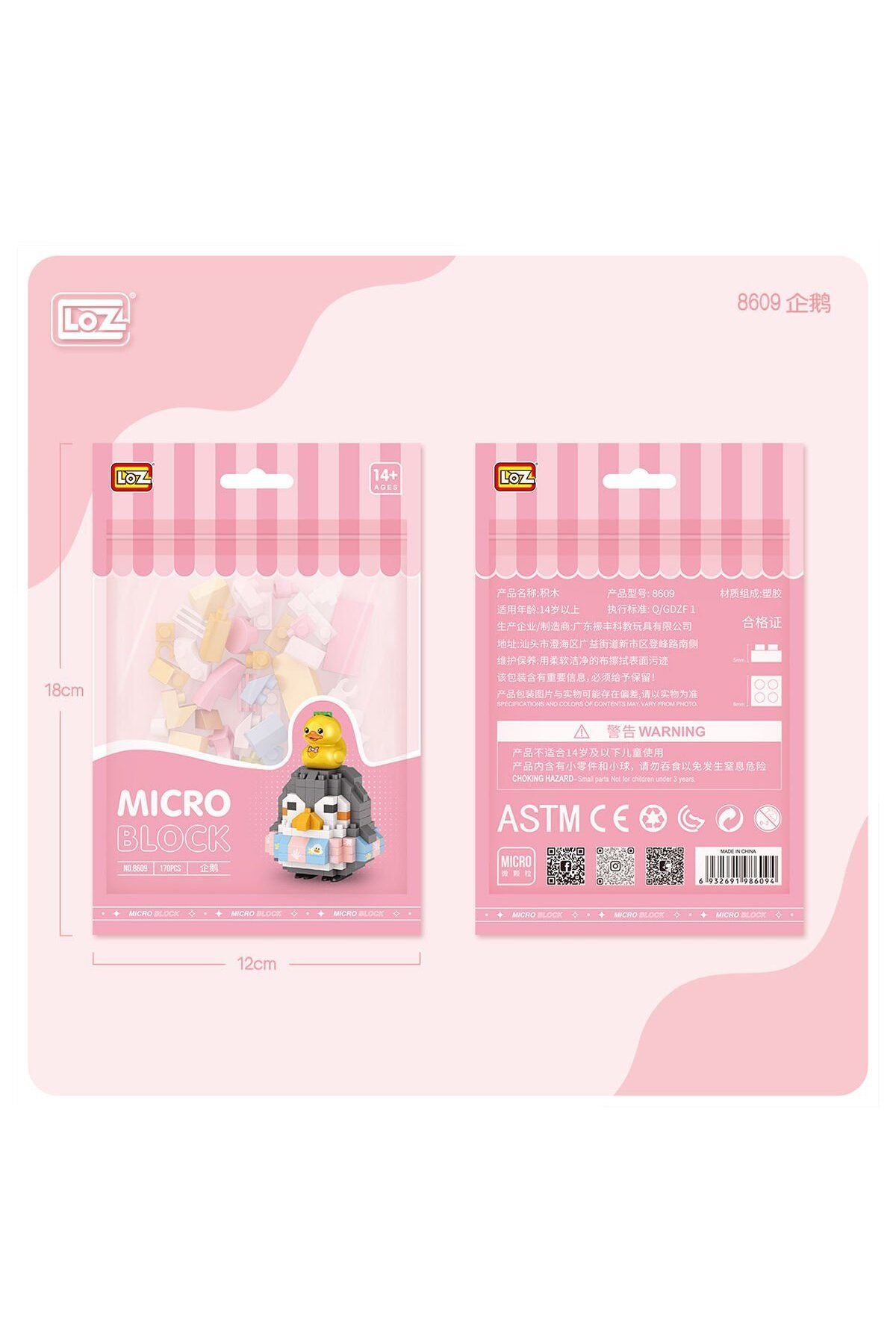 NillyToys LZ8609 LOZ Penguen Blok Seti Mini Poşet -Vagon life