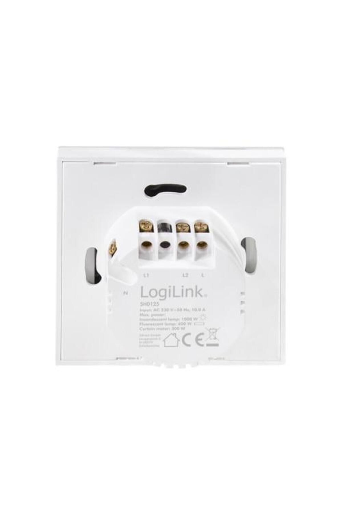 LogiLink-Intrerupator inteligent LogiLink SH0125, Wi-Fi, 2 butoane, touch control, indicator LED 4