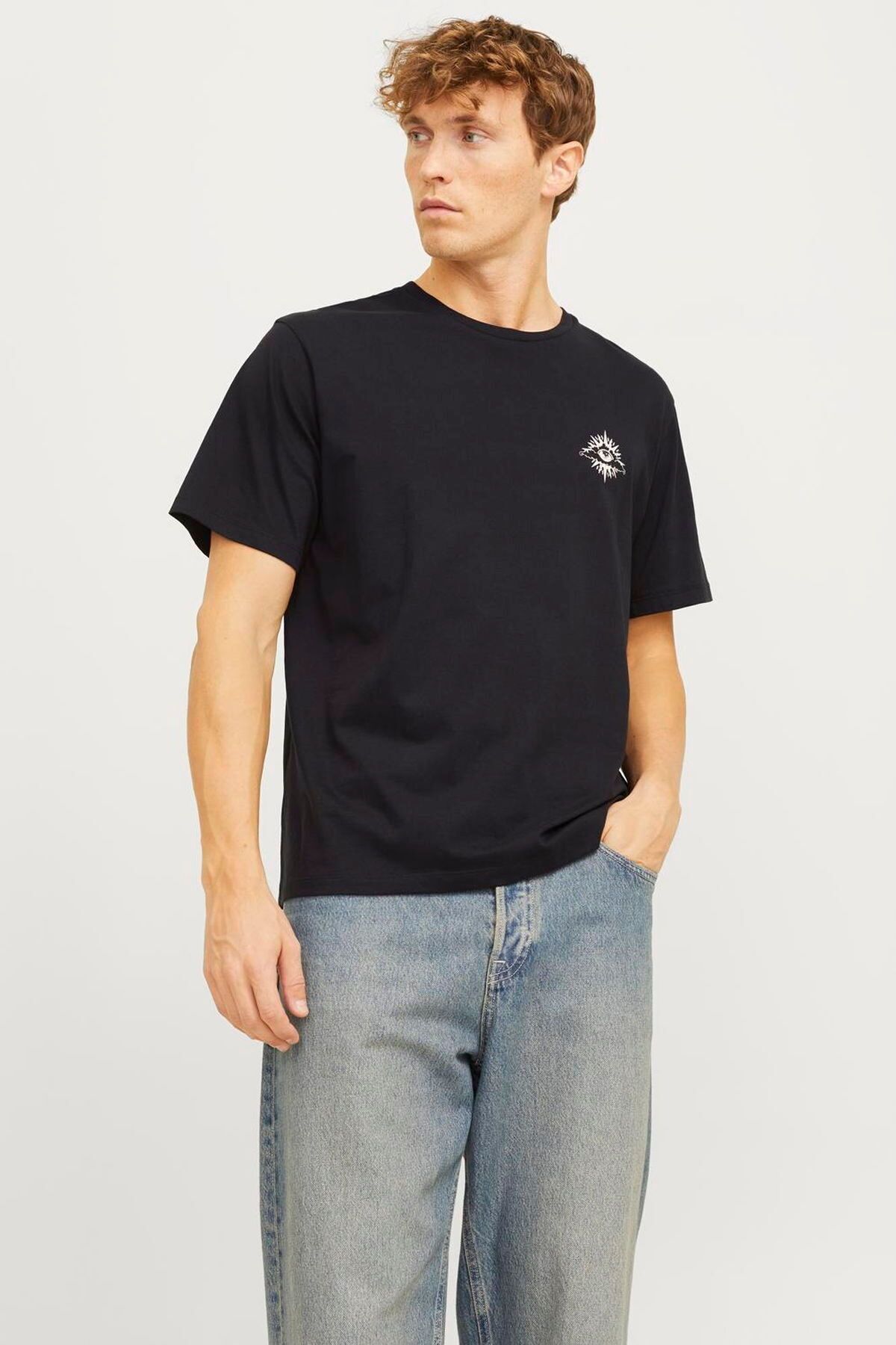 Jack & Jones Erkek Gögüs ve Sirt Baskili Tisört - Jackie