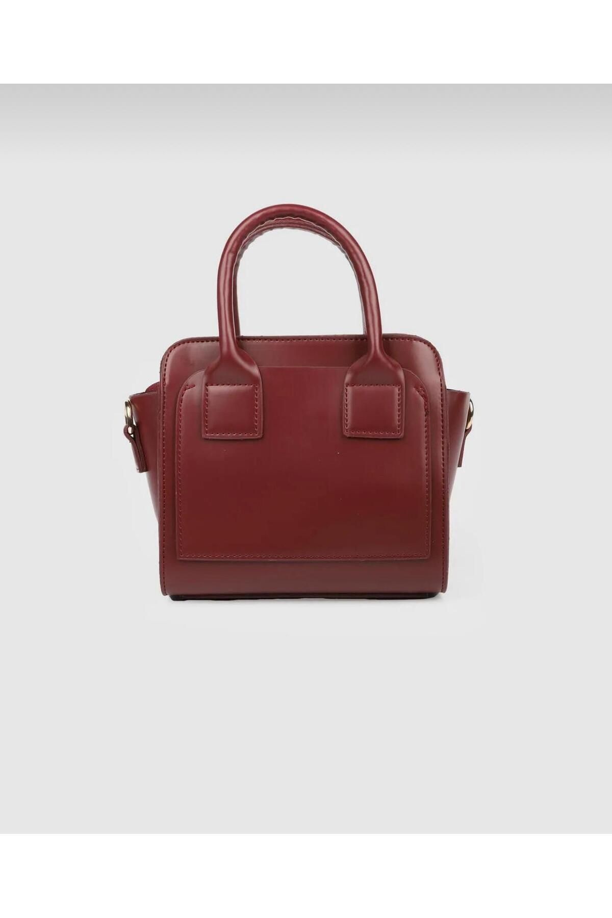 Bag Store Tr Bordo Kutu Model El Ve Omuz Çantası