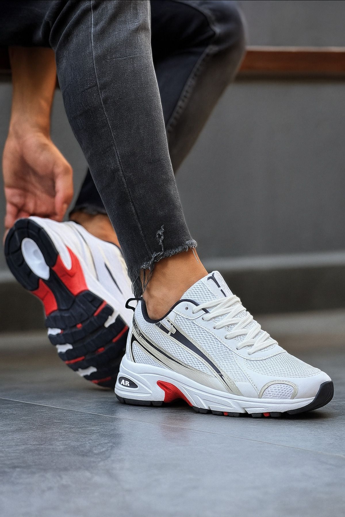 asyada fashion taban kalın düz beyaz bez sneaker ayakkabı kadın spor erkek spor