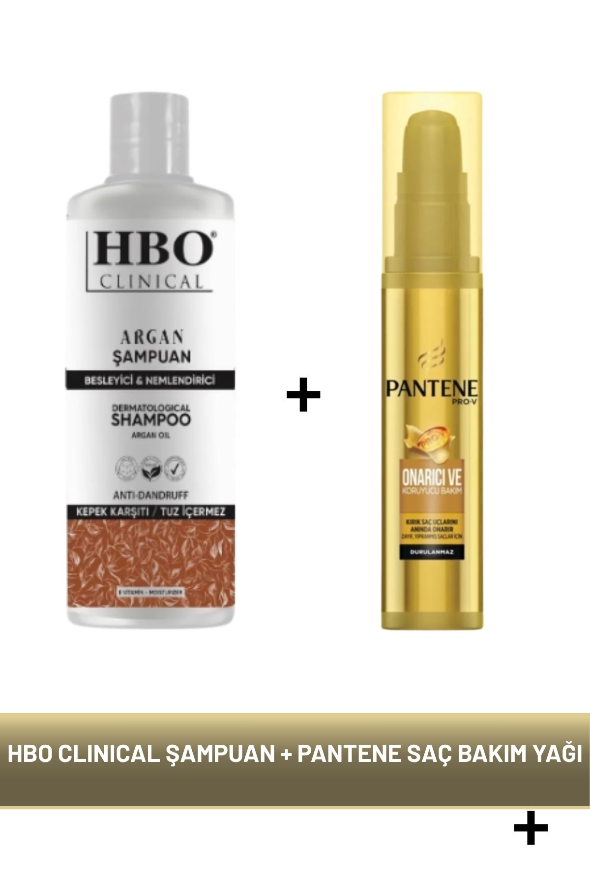 hbo Clınıcal Argan Şampuan + Pantene Onarıcı Saç Bakım Yağı