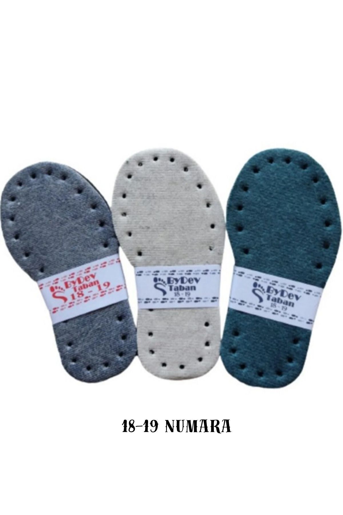 AboutThePerfect Çiftli Karışık Bebek ve Çocuk Boy Patik Tabanı 18-19 Numara