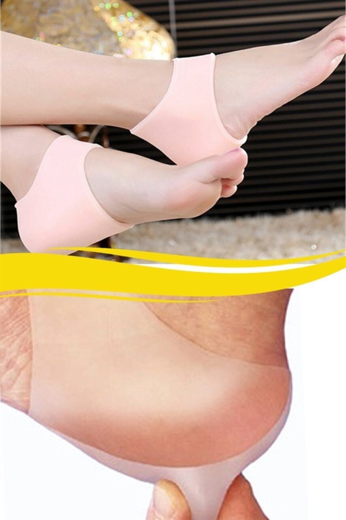 AboutThePerfect Yumuşak silikon topuk koruyucu çift seti, rahatlık ve konfor sağlar.