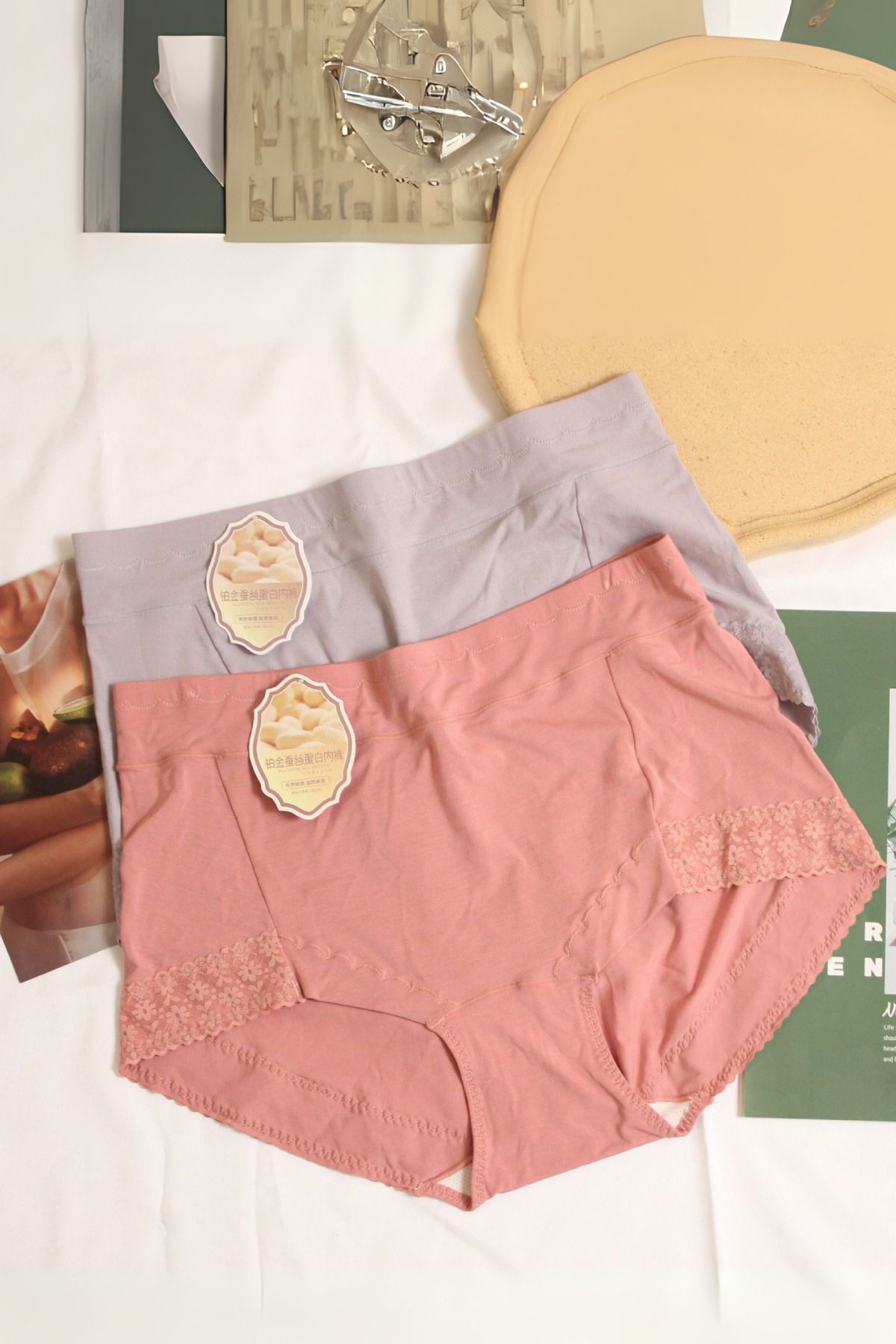 UN REAL 6’lı Paket Yüksek Bel Külot, İz Yapmayan, Terletmeyen, İthal İpek Karışımlı Bambu Kumaş