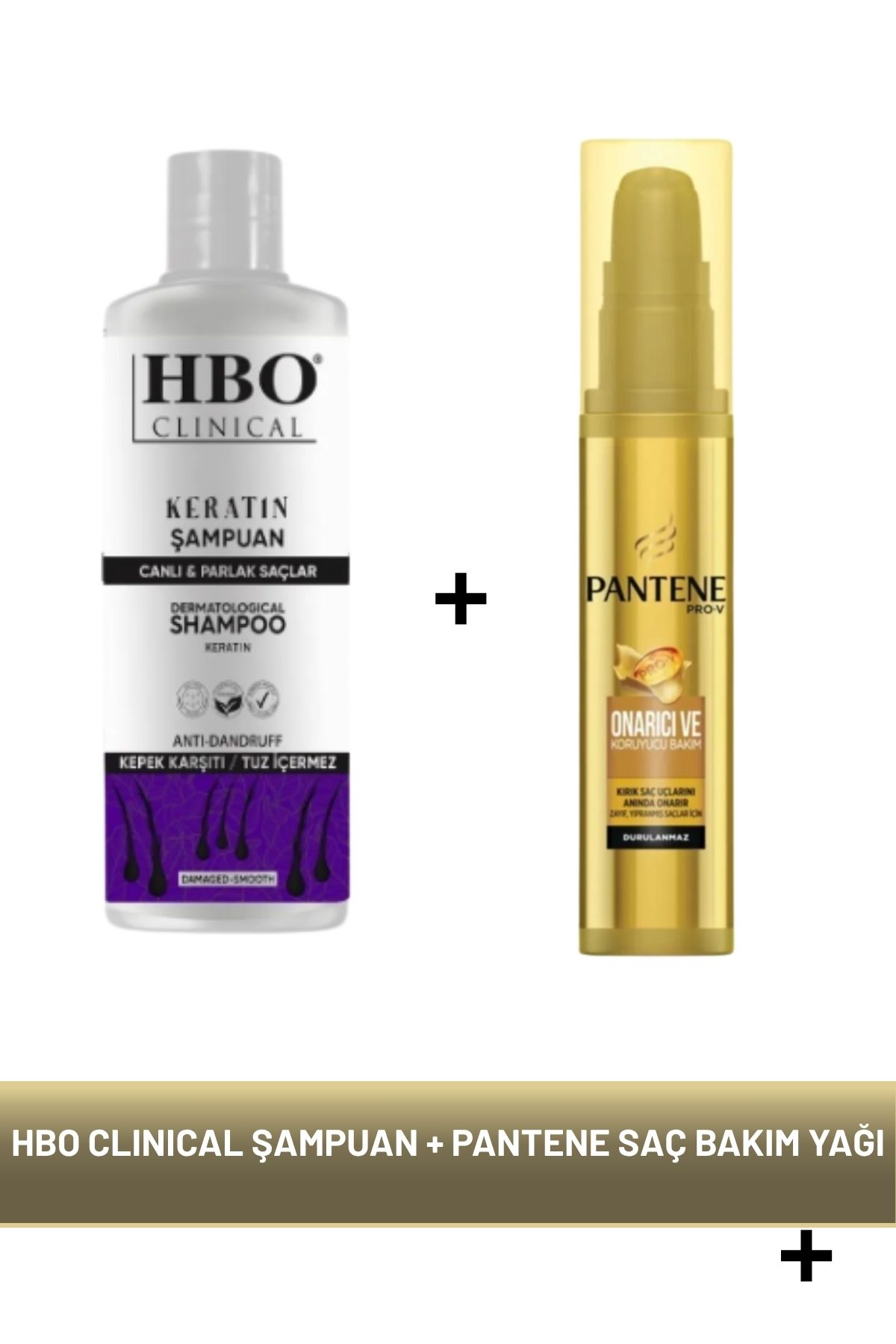 hbo Clınıcal Keratin Şampuan + Pantene Onarıcı Saç Bakım Yağı
