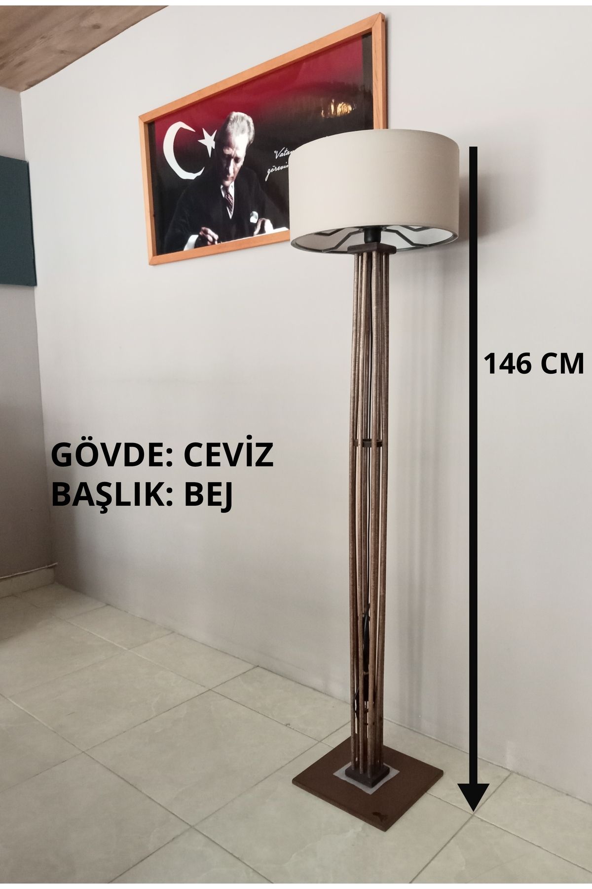 Balsa Dekor AHŞAP LAMBADER , KÖŞE LAMBASI