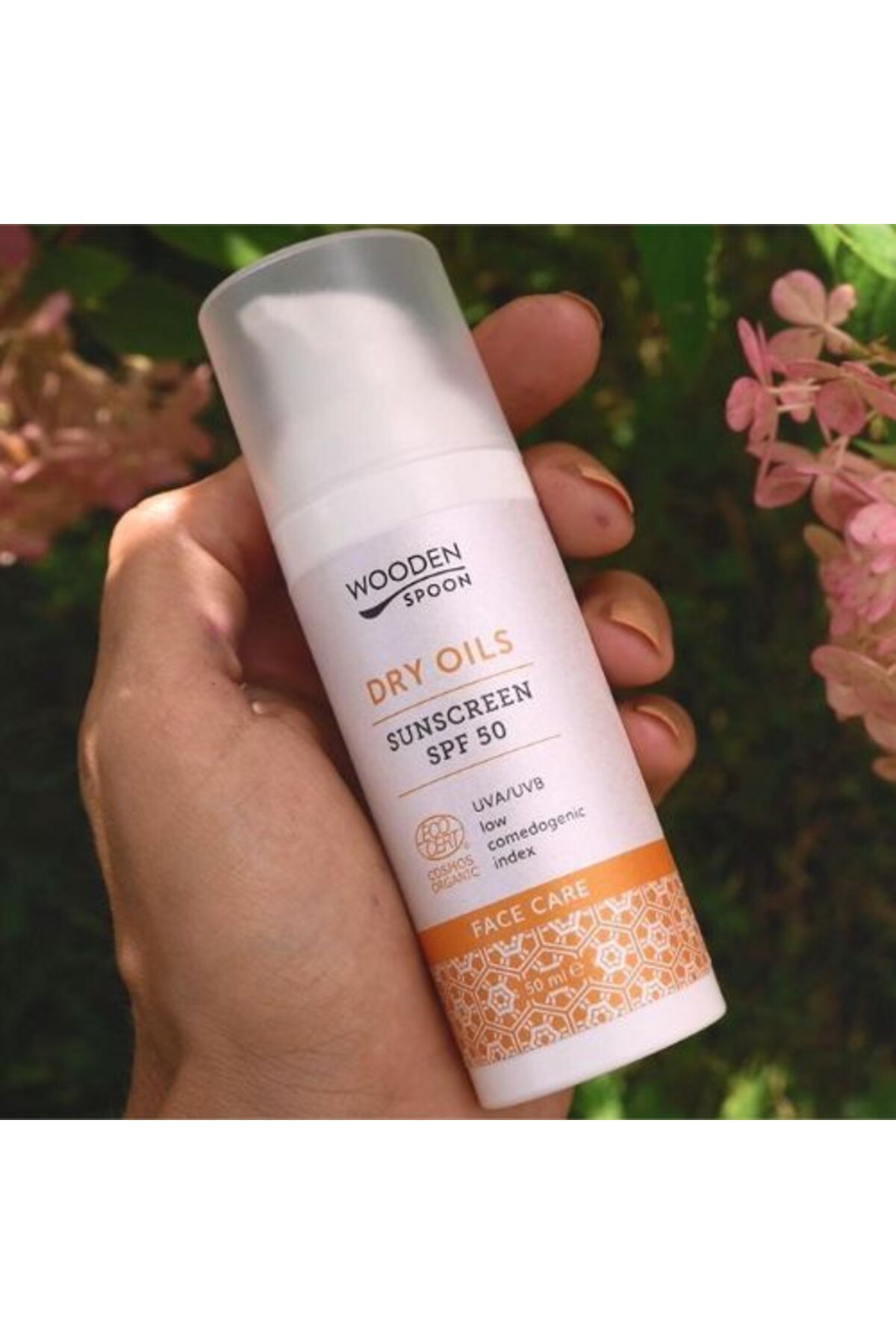 Wooden Spoon-Sunscreen for face with low comedogenic index SPF 50 WoodenSpoon 50ml 2